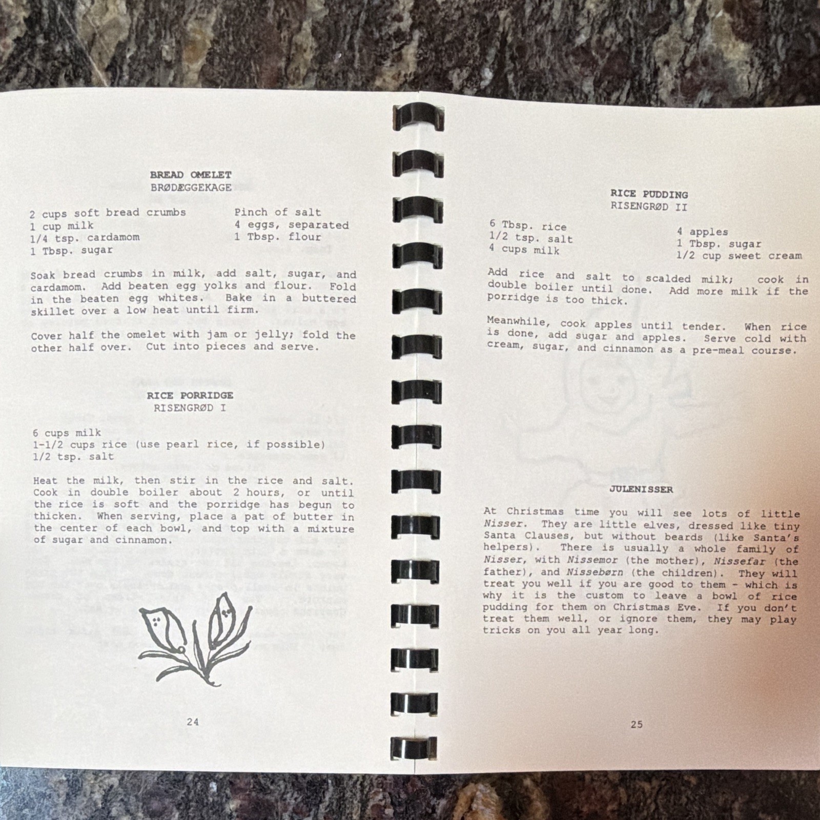 The Danish Club of Tucson Danish Recipes Cookbook Paperback Ring/Wire Bound