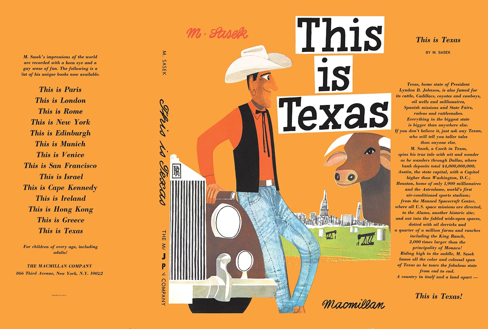 This Is Texas: A Children’s Classic, Sasek, Miroslav, Very Good Book
