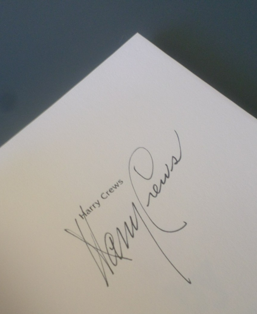 2 by Crews – 1984 hardcover – SIGNED by Harry Crews