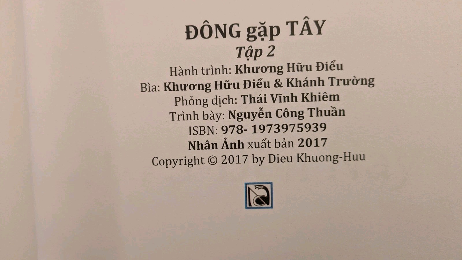 Khuong-Huu Dieu, DONG GAP TAY – TAP 2 : Full Color Edition, PB, 2017, 290 Pages