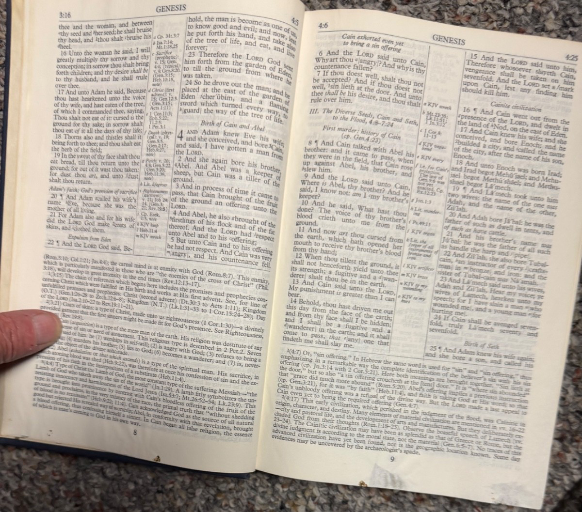 New Scofield Reference Edition Bible Hard Cover 1967 Vintage Blue
