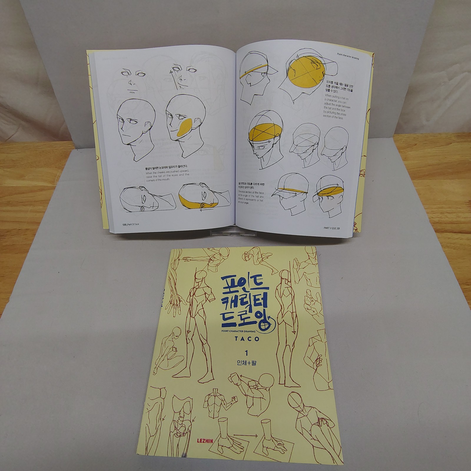 Point Character Drawing Vol 1 & 2 TACO Korean Art Anatomy Manga Drawing Books