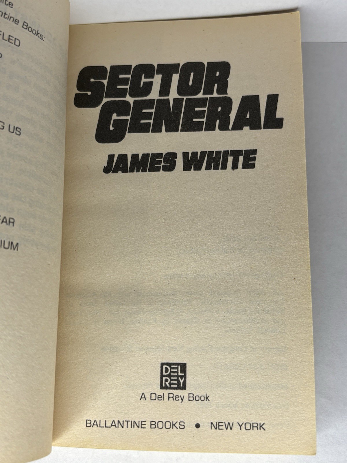 James White – SECTOR GENERAL – 1ST of Series – 1983