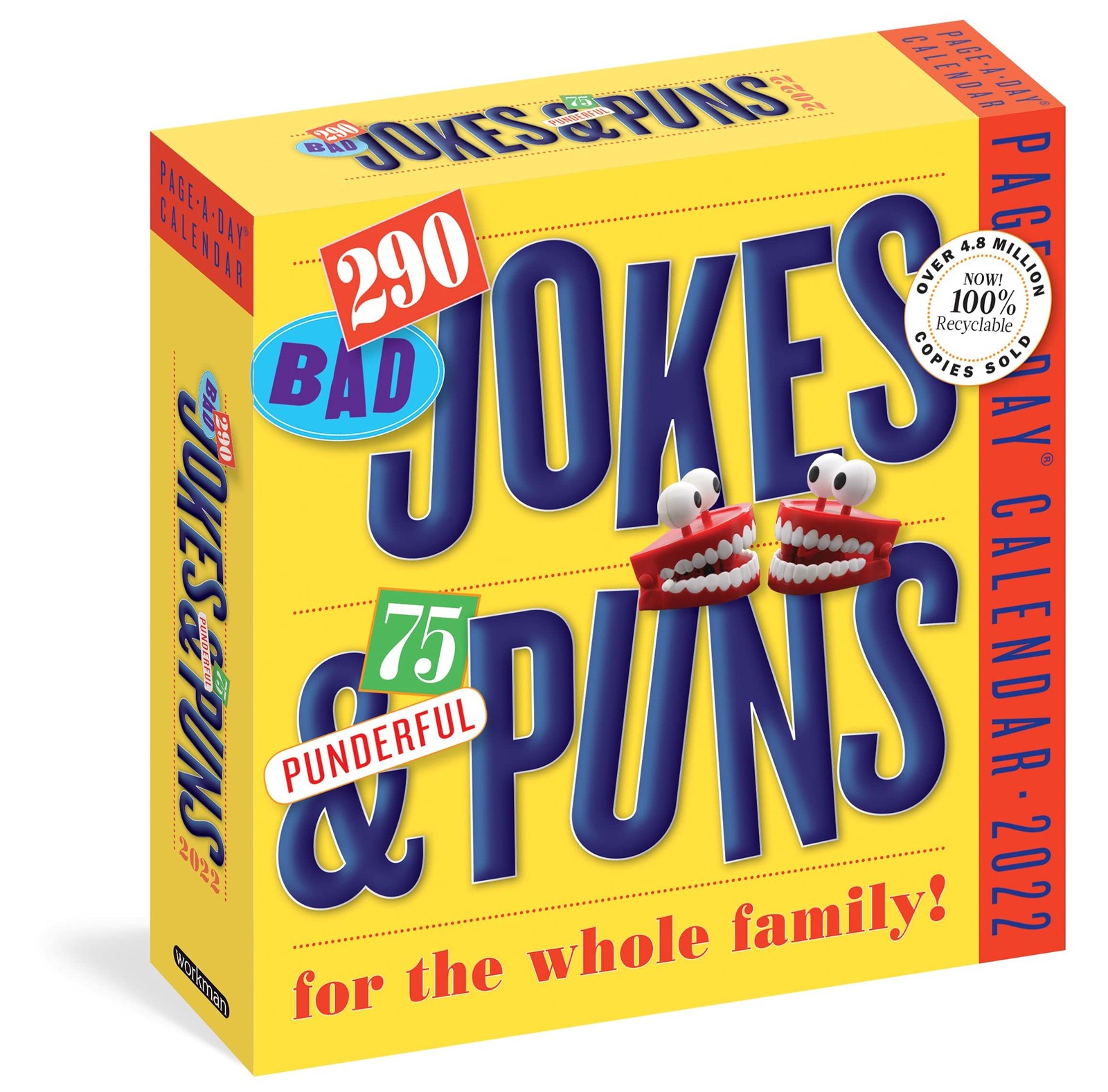 290 Bad Jokes & 75 Punderful Puns Page-A-Day Calendar 2022: Hilarious Puns, …