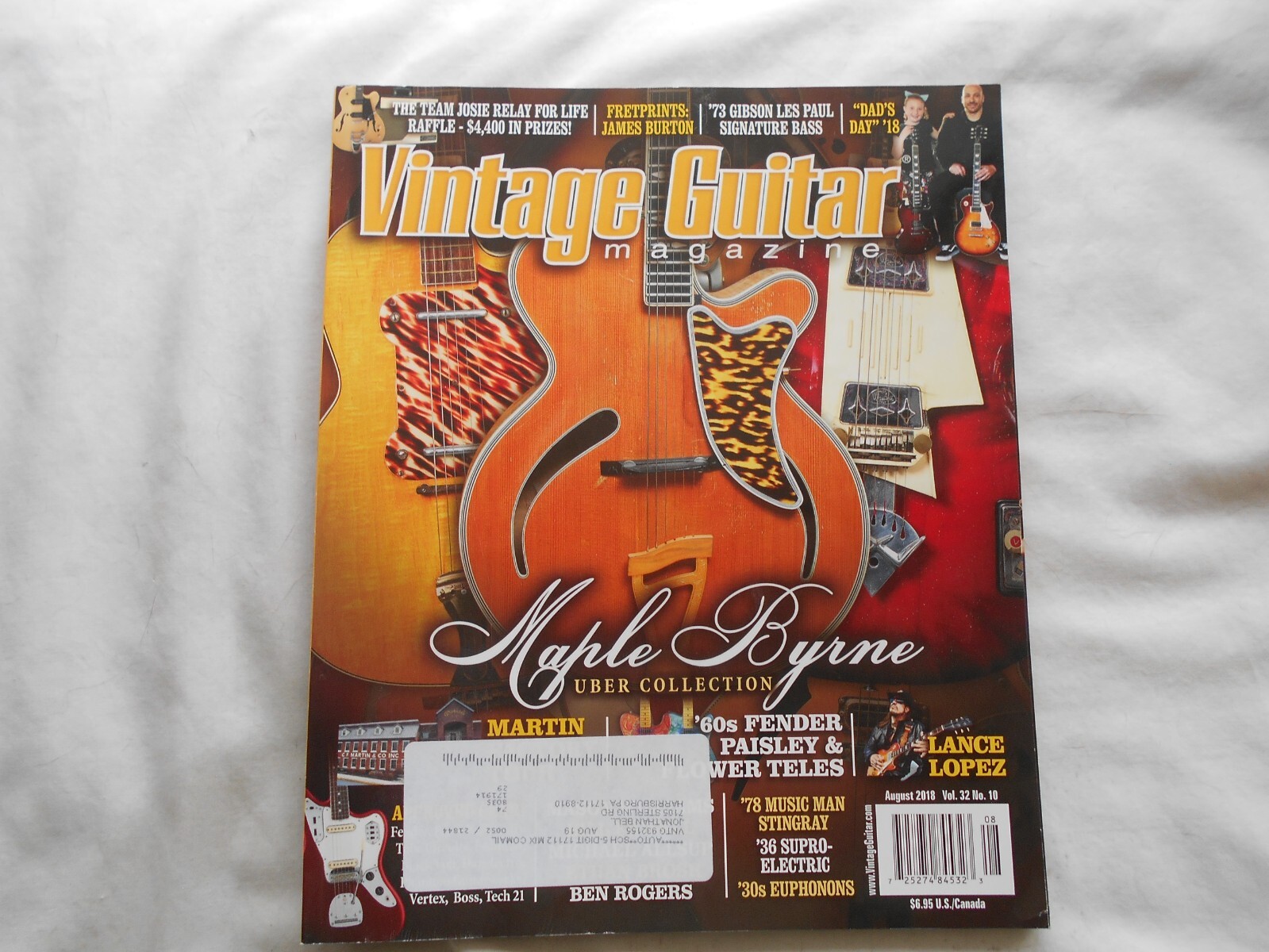 VINTAGE GUITAR MAGAZINE-AUGUST,2018