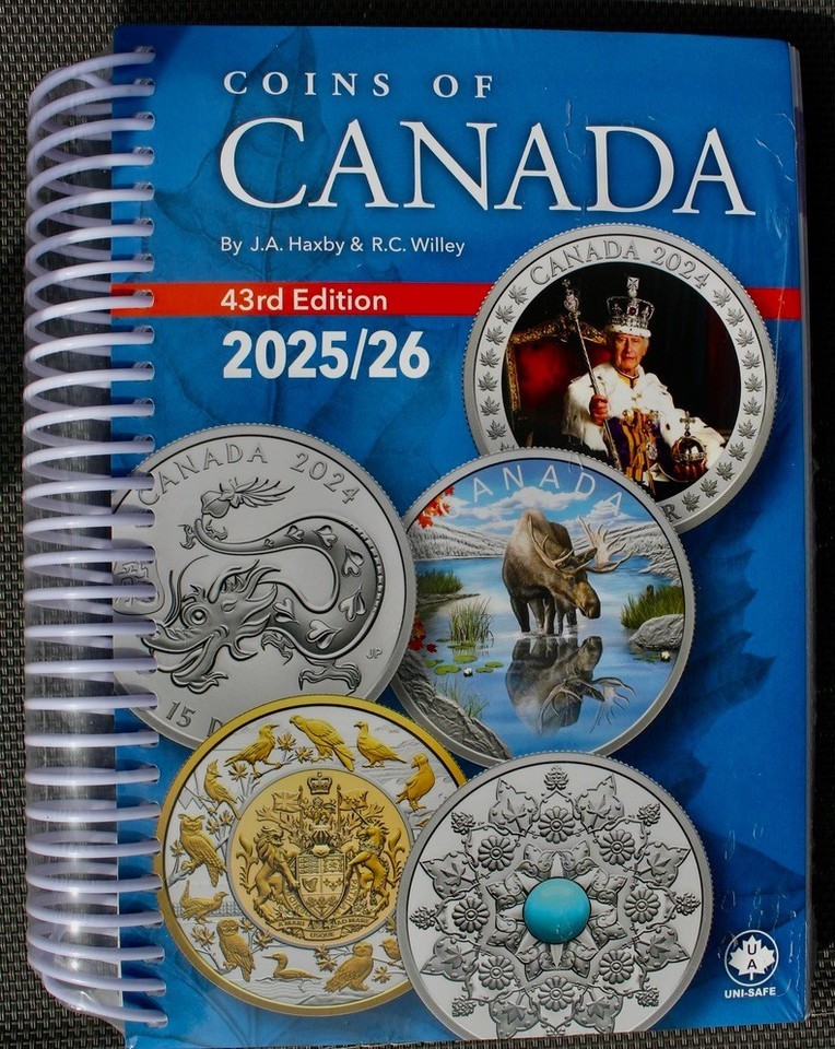 2025/26 COINS OF CANADA By JA Haxby & RC Willey 43rd EDITION 810 Pages – SEALED