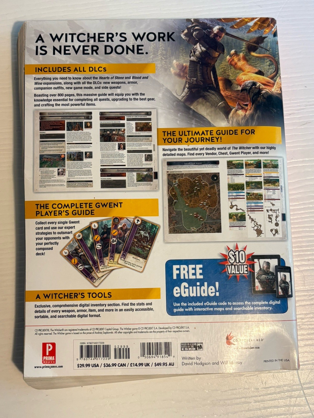 Witcher 3 Wild Hunt Complete Edition Guide Prima Official Guide Over 800 Pages