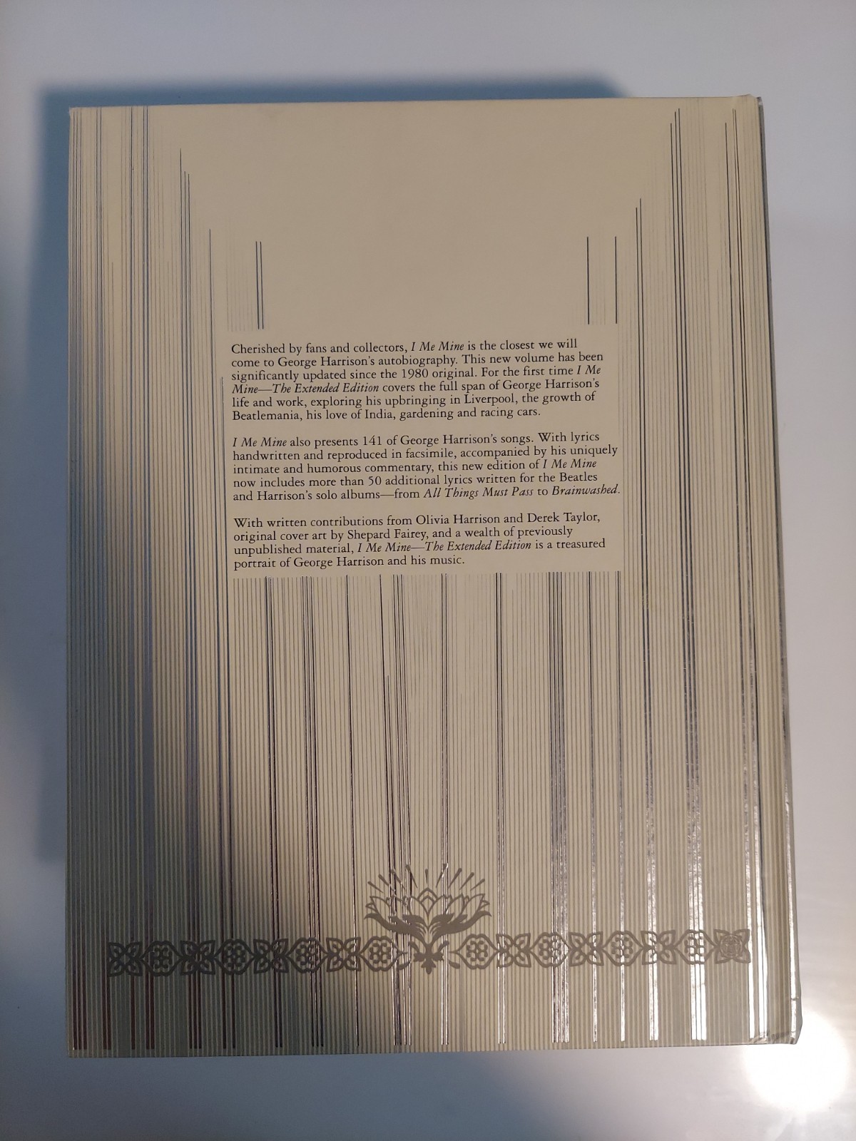 I ME MINE George Harrison 2017 Extended Edition GENESIS Beatles Shephard Fairey