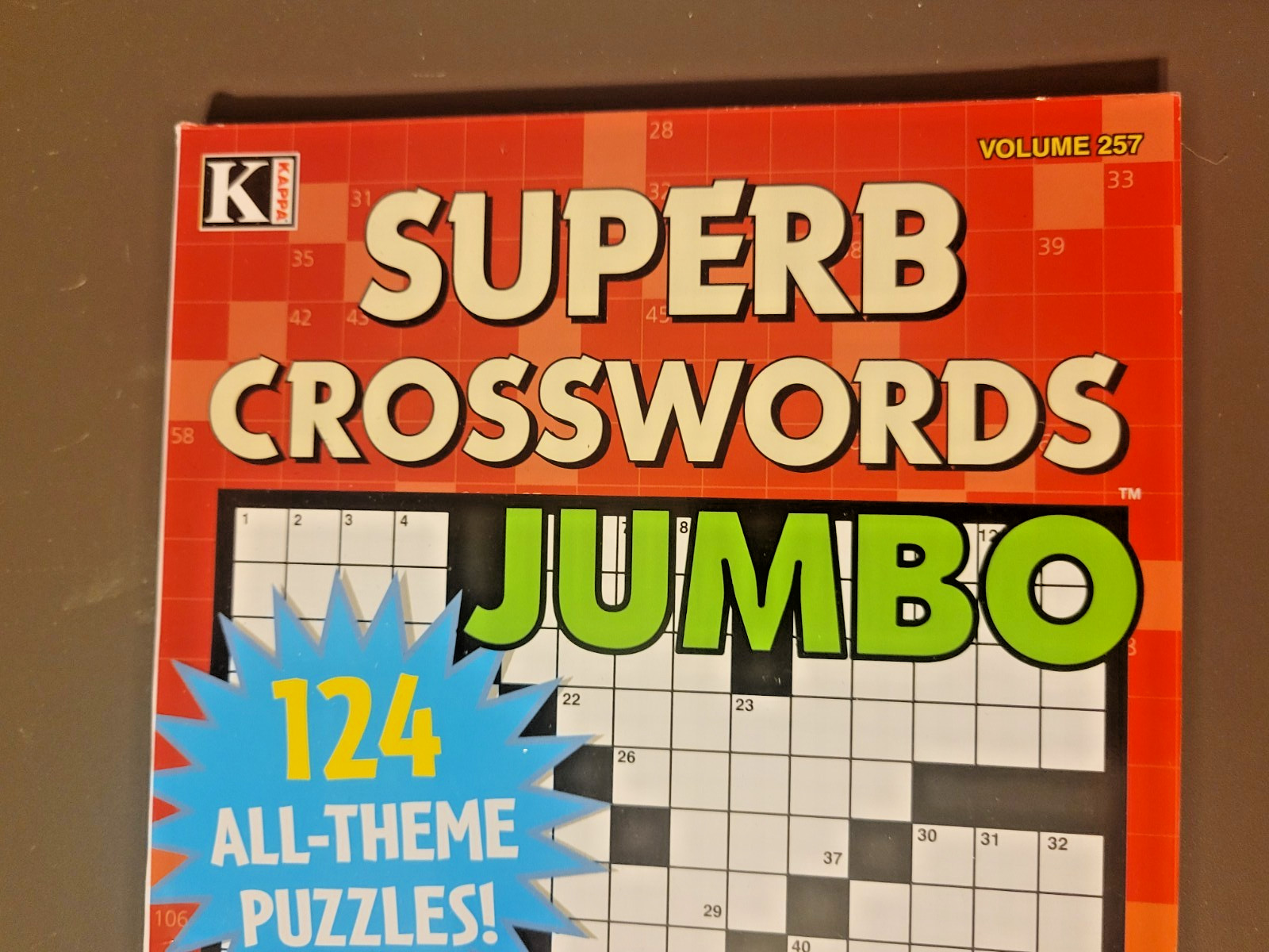 Superb Crosswords Jumbo – by Kappa – Volume 257 – 124 All-Themed Puzzles!