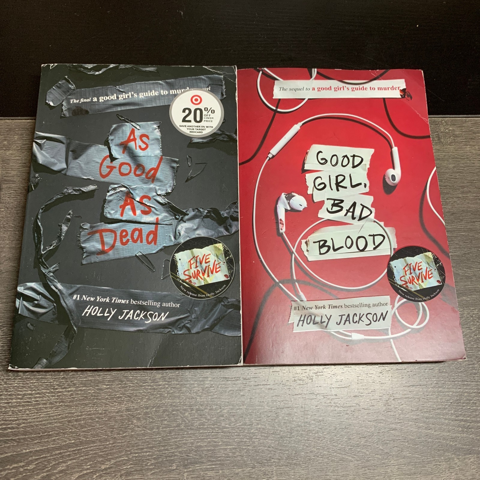 Holly Jackson LOT OF 2 Trade Paperbacks Good Girl Bad Blood & As Good As Dead