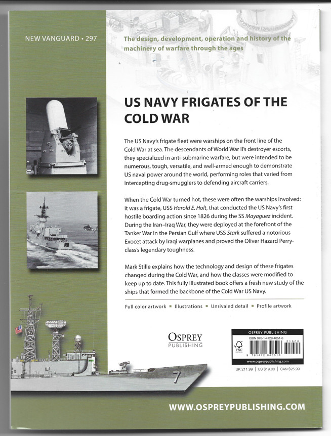 Osprey Vanguard US NAVY FRIGATES OF THE COLD WAR #297 Softcover Ref. NM