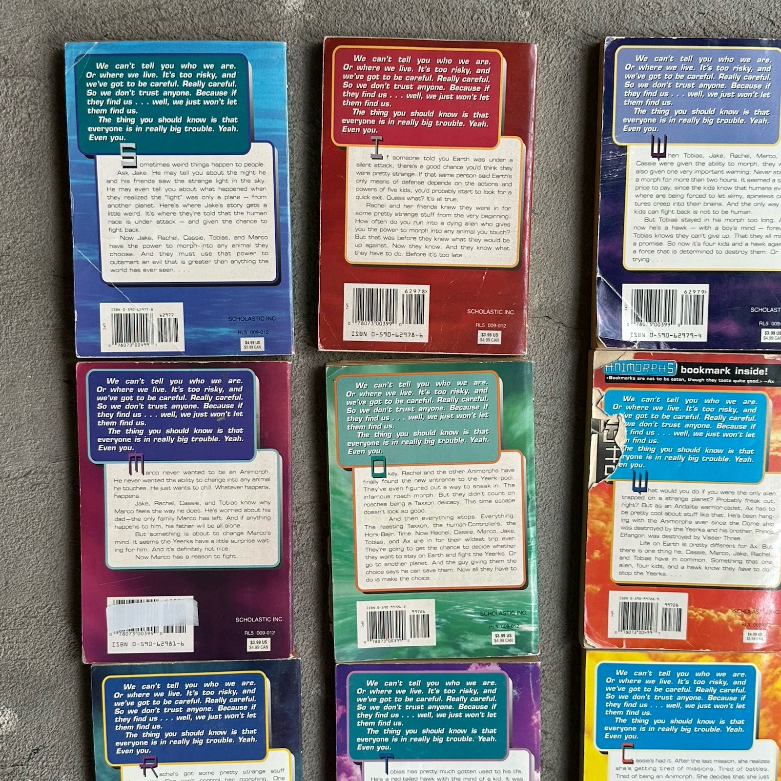Animorphs Series Books Lot of 16 K.A. Applegate 90s Scholastic Paperback