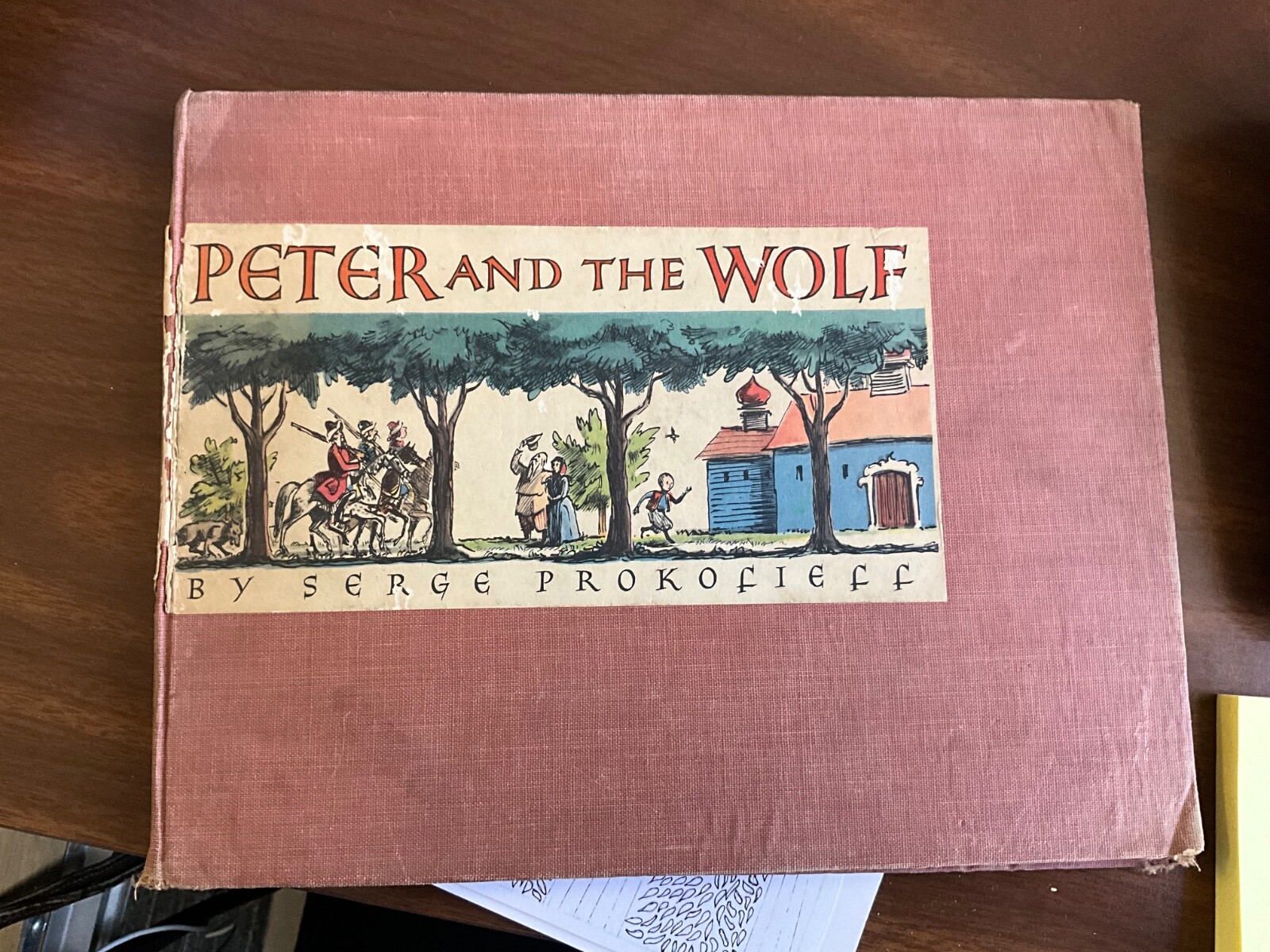 1940 First Edition PETER AND THE WOLF, SERGE PROKOFIEFF WARREN CHAPPELL no dj
