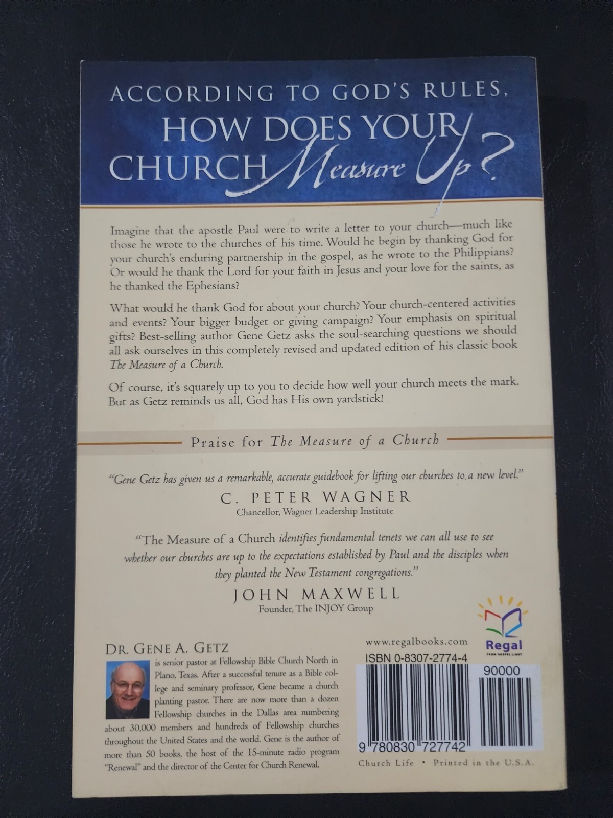 The Measure of a Church by Gene A. Getz – Paperback