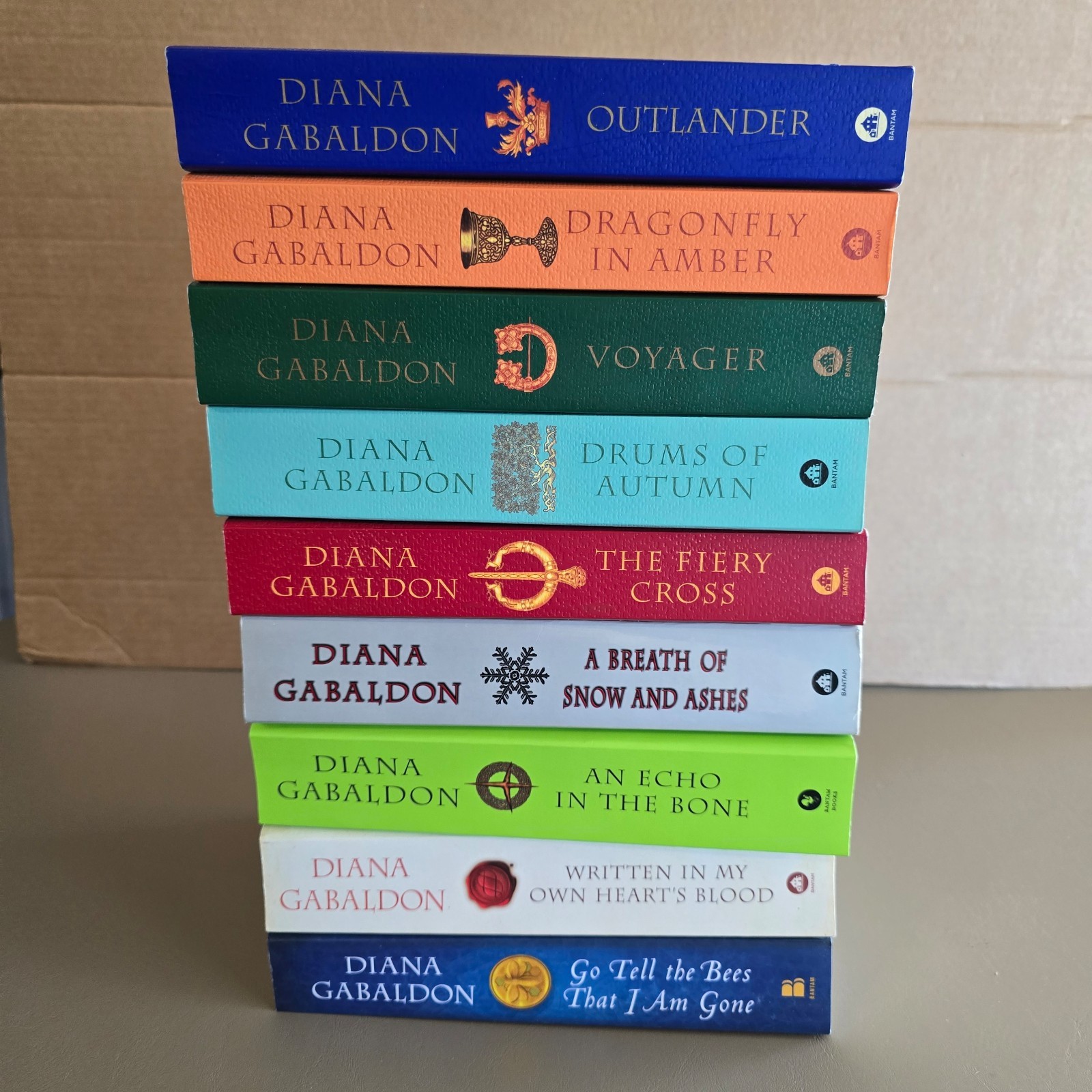 Lot of 9 Outlander Book Set Diana Gabaldon Series 1-9 Paperback Mass Market