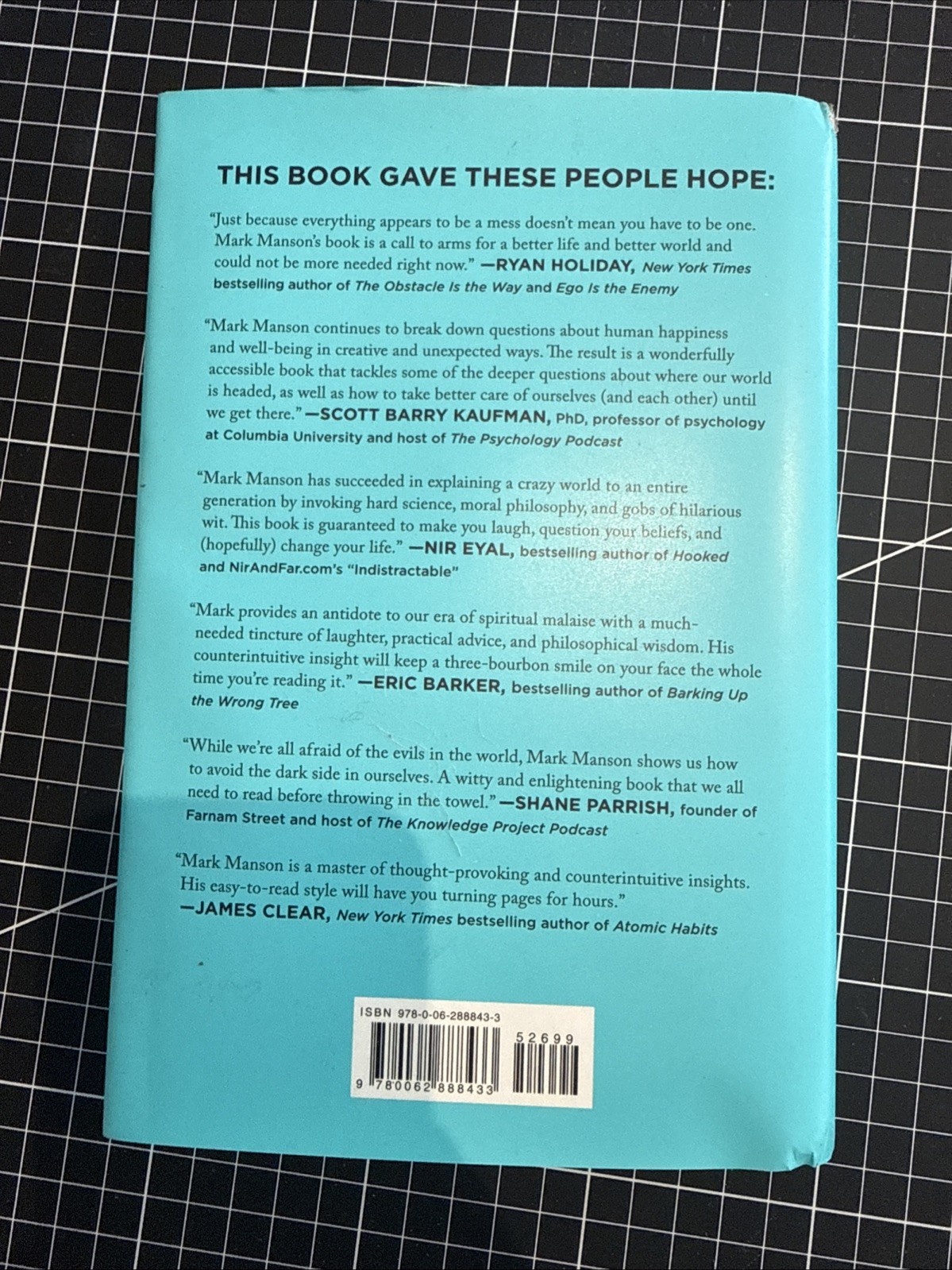 Everything Is F*cked : A Book about Hope by Mark Manson (2019, Hardcover)