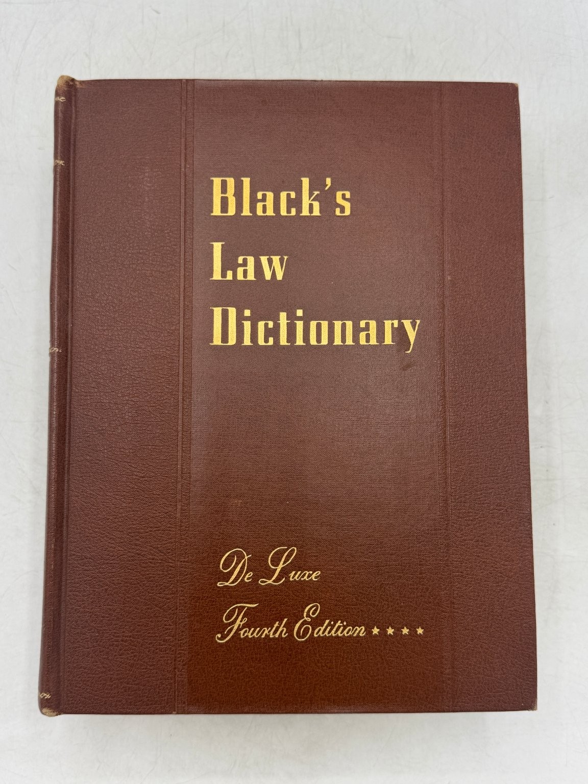 Black’s Law Dictionary Henry Campbell Black 1957 Deluxe Fourth Edition West