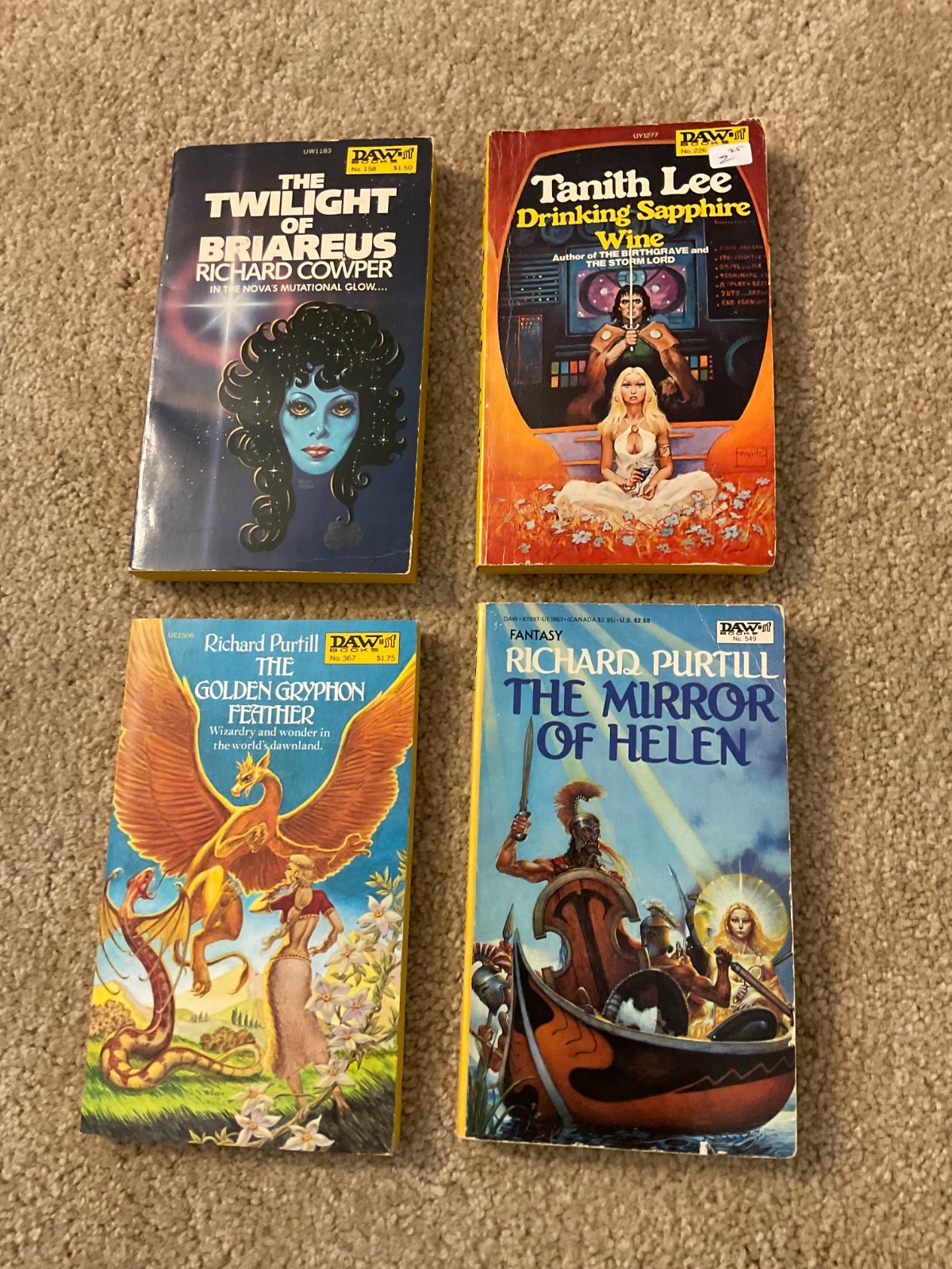 Lot#1 of 4 DAW Yellow Spine 1st Printing Rare / Hard-to-Find Lee Cowper Purtill
