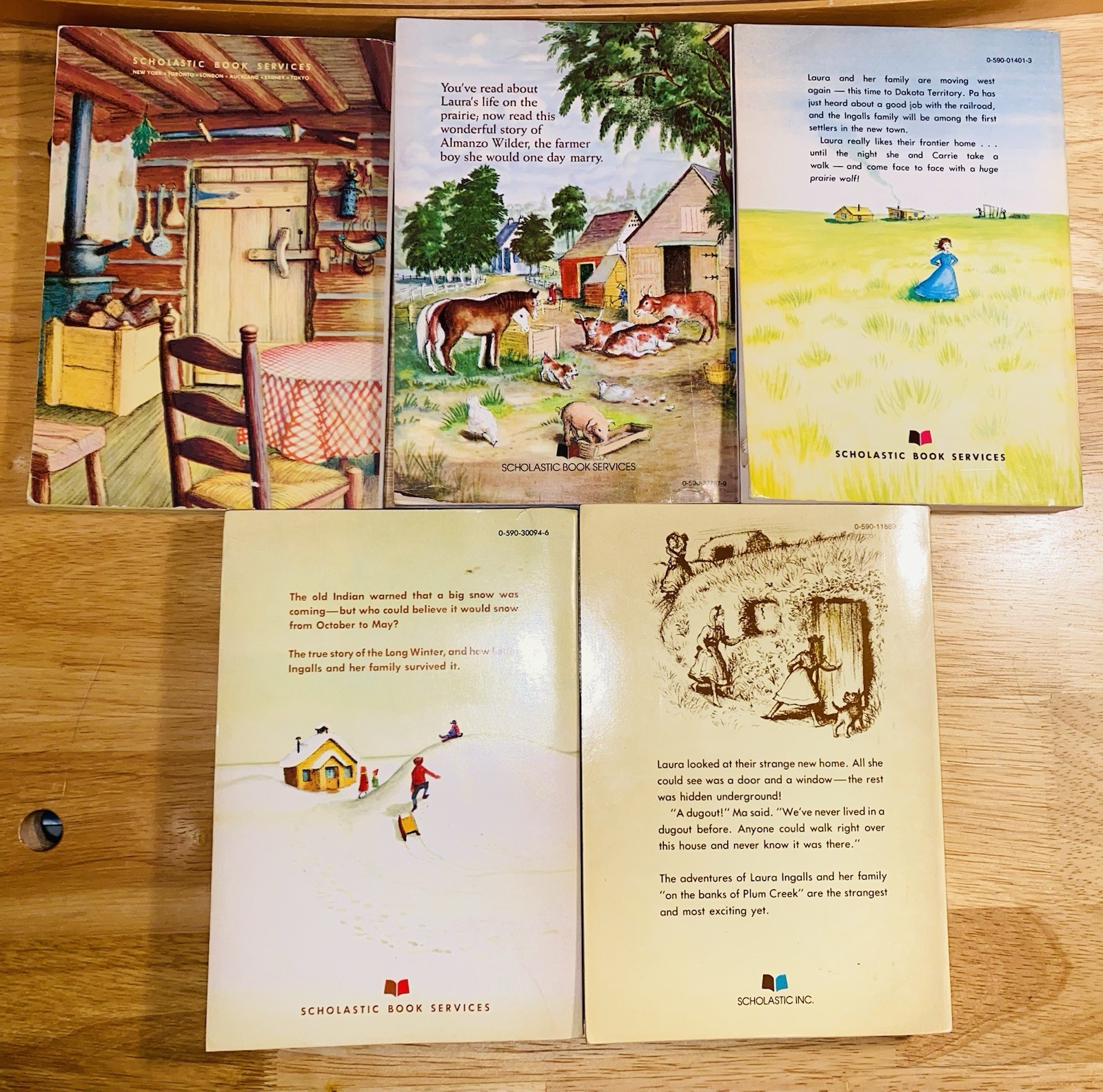 Vintage Little House on the Prairie Paperback Book Lot Scholastic 1974-1981