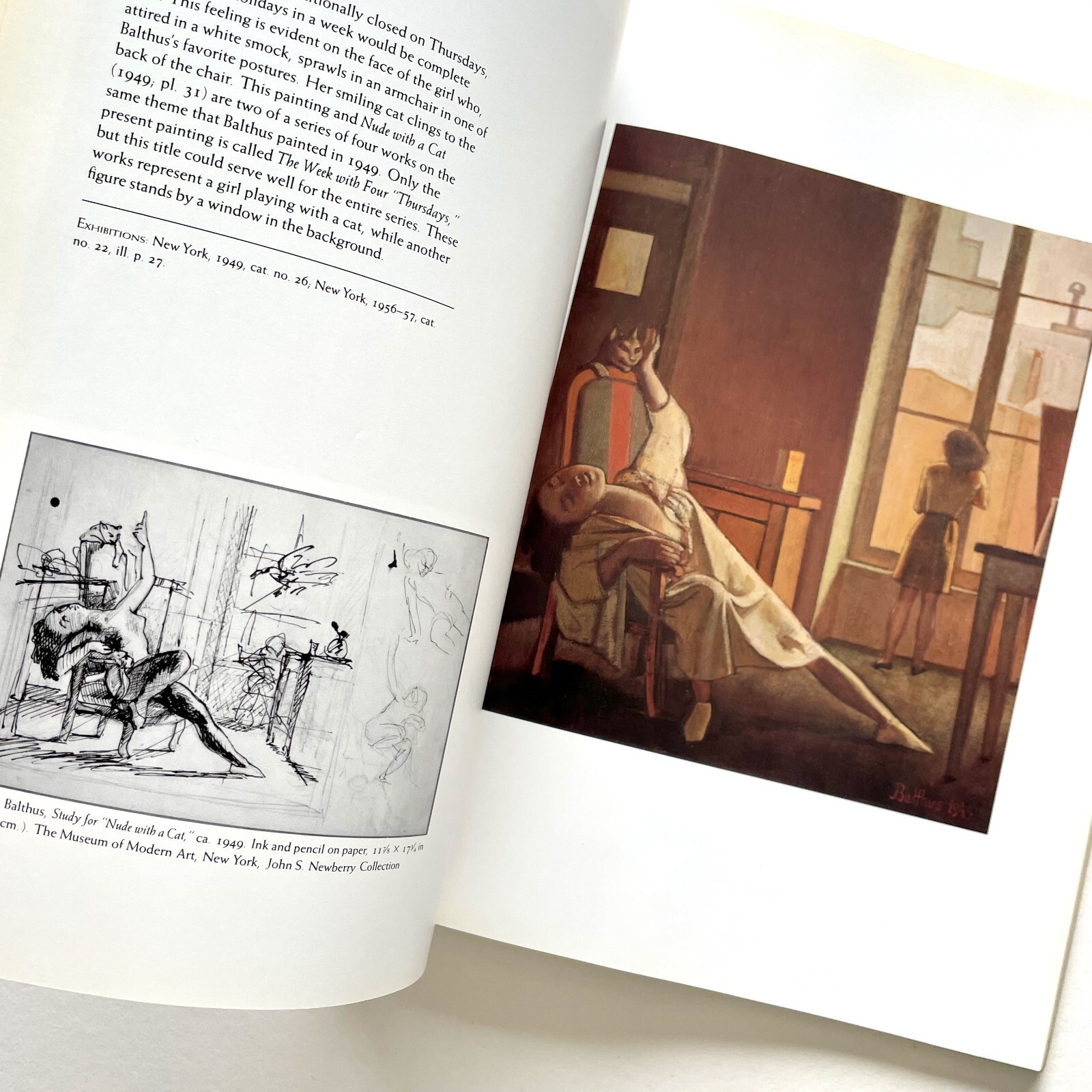 Balthus – by Sabine Rewald – Vintage Softcover Art Catalog