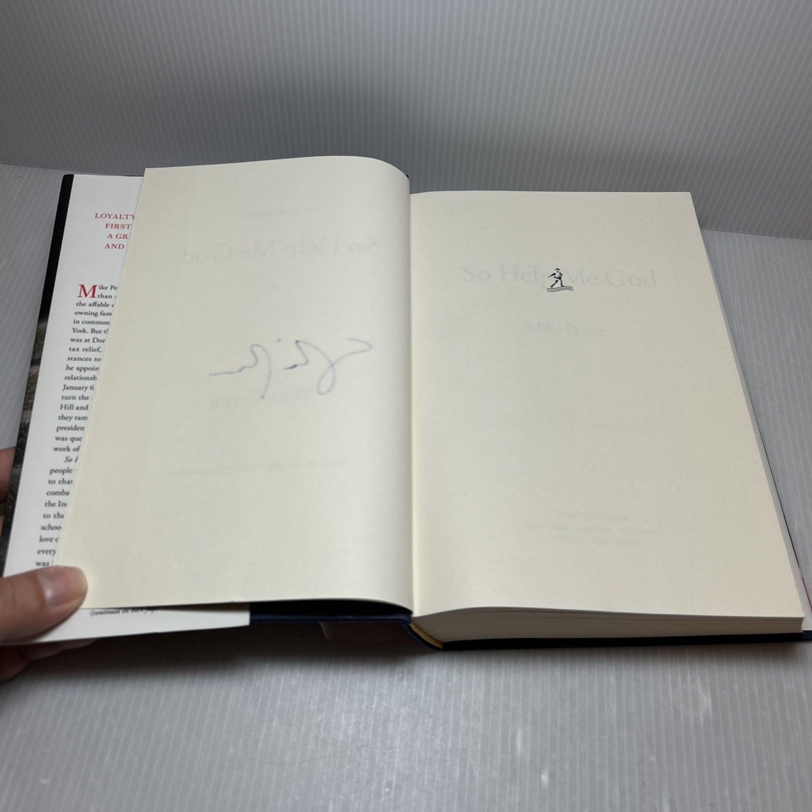SO HELP ME GOD by Mike Pence **SIGNED Bk, 2022 First Edition First Printing HCDJ