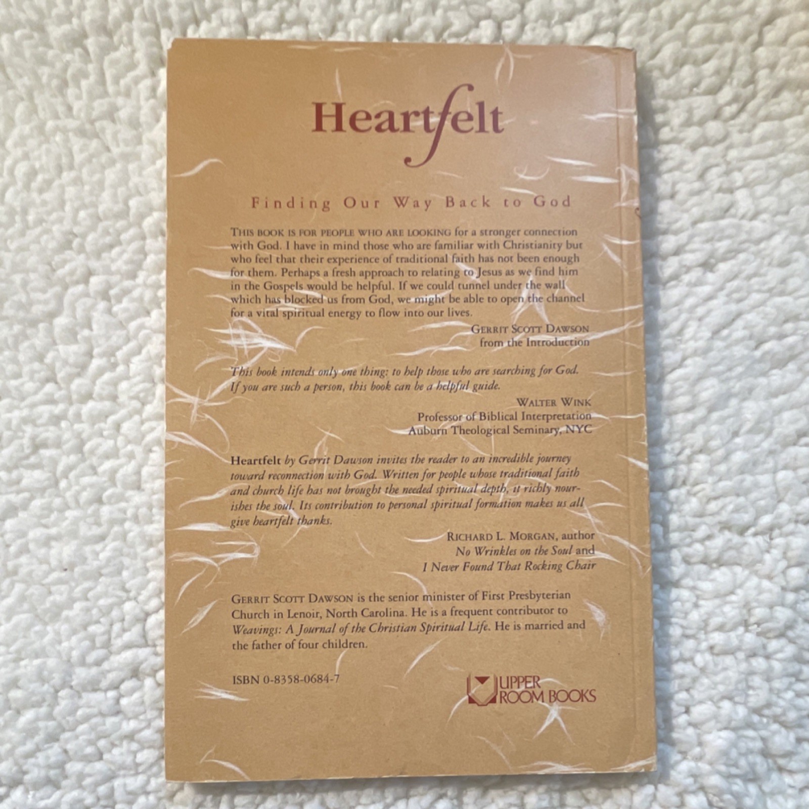 Heartfelt: Finding Our Way Back to God (PAPERBACK, 1993) by Gerrit Scott Dawson