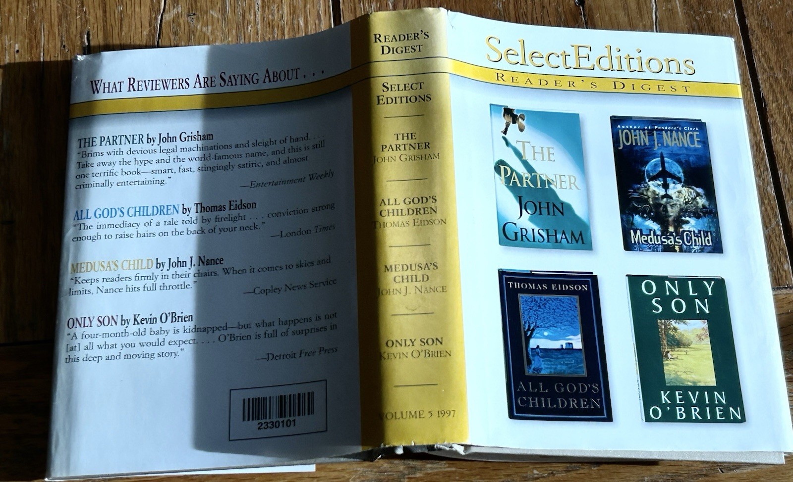 1997 Reader’s Digest Select Editions – Volume 5 HC – Issue #233 – 1st Edition