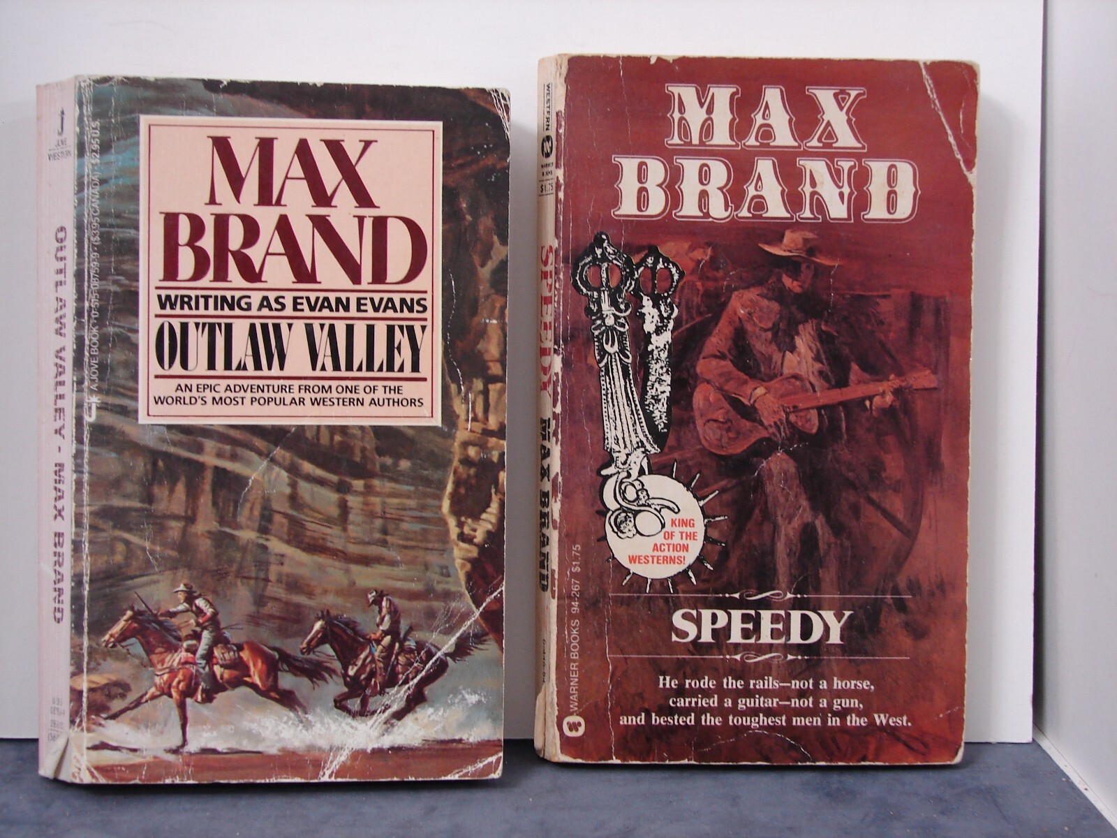 Lot of 2, Max Brand, western Books 1986 & 1979, PB 1058