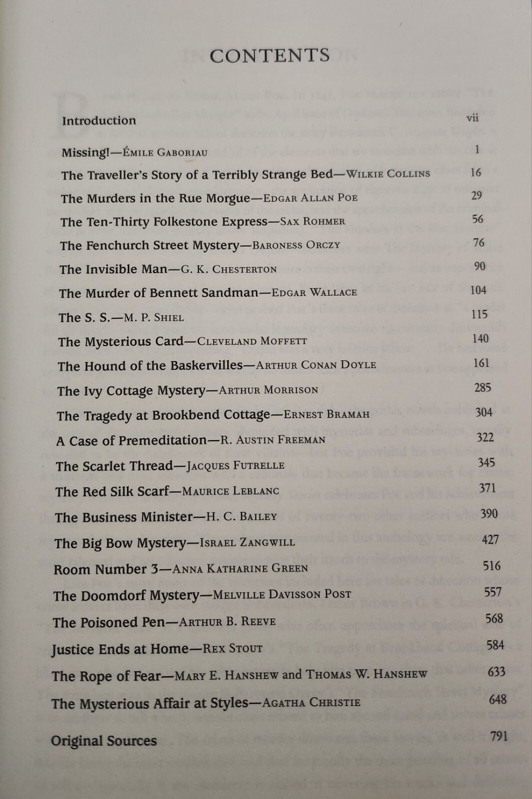 A Treasury of Classic Mystery Stories (Hardcover)