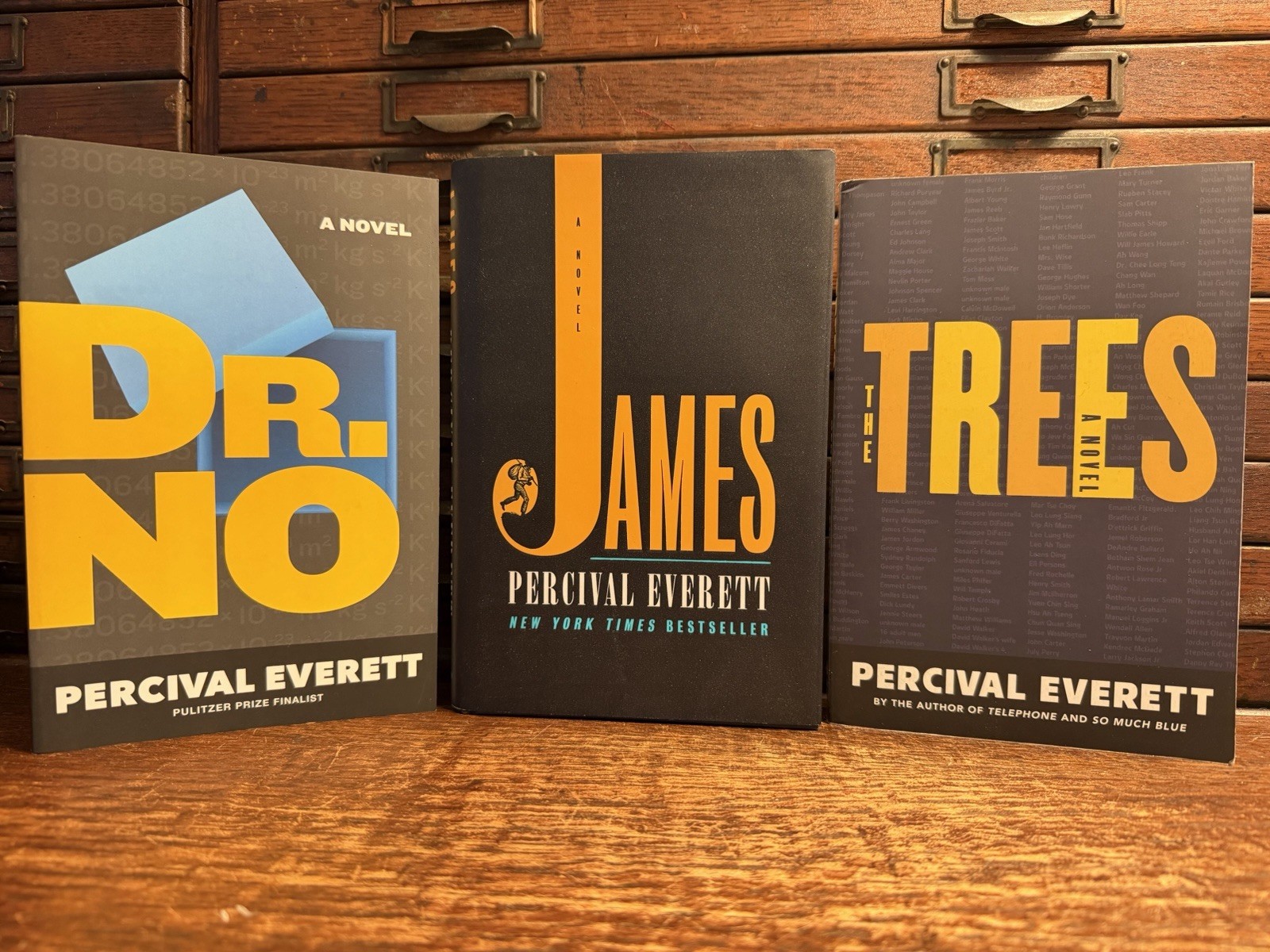 Lot 3 Percival Everett Books: James: A Novel – Hardcover; Dr No + Trees Trade Pb