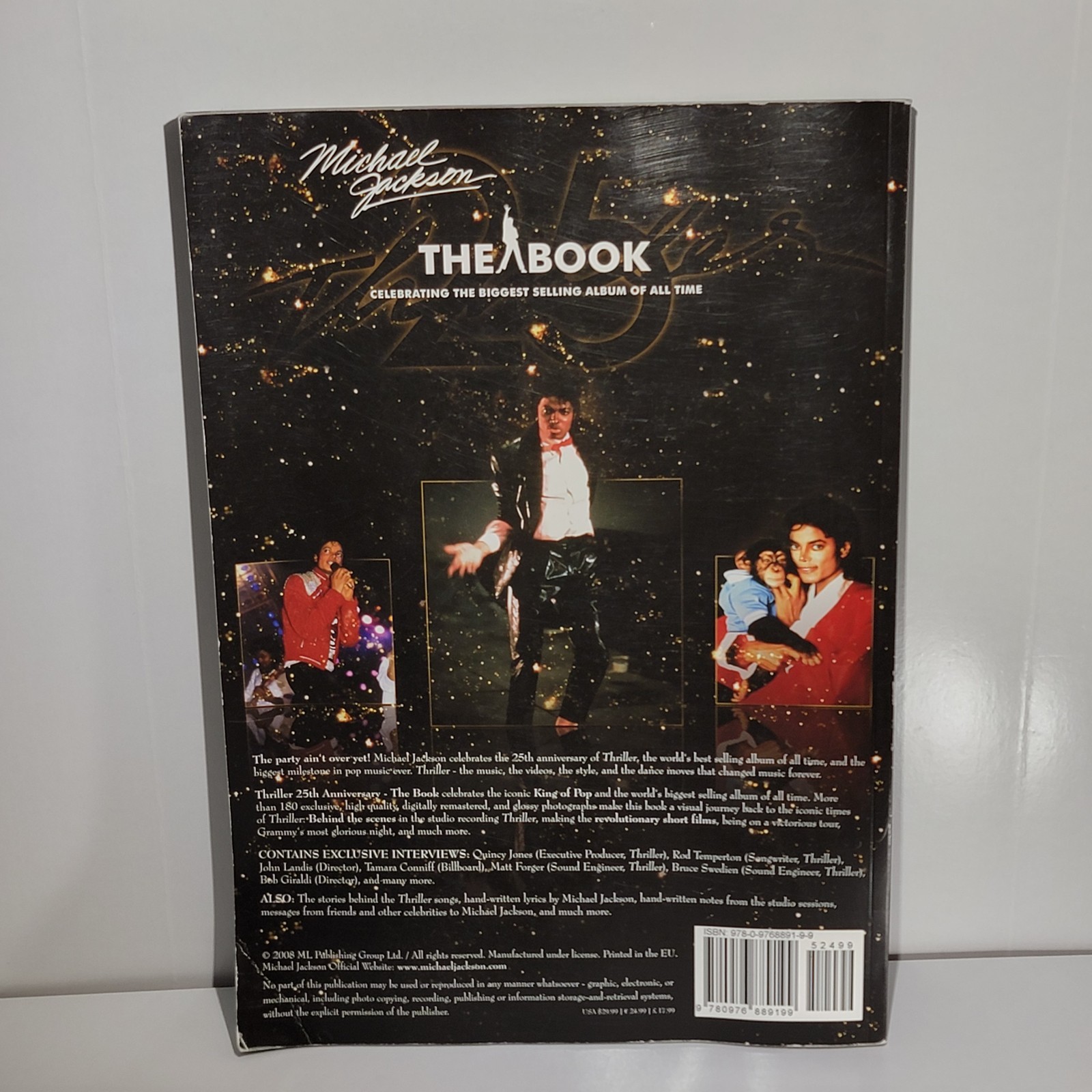 Thriller 25 The Book Michael Jackson 2008 Collectable 25th Anniversary Book