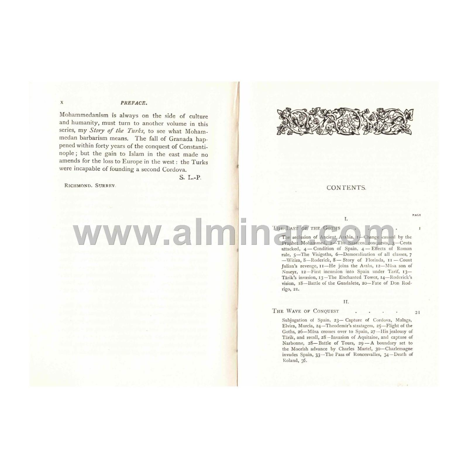 The Muslims in Spain [7″ x 4.5″] 252 Pages – Paperback – By Stanley Lane-Poole