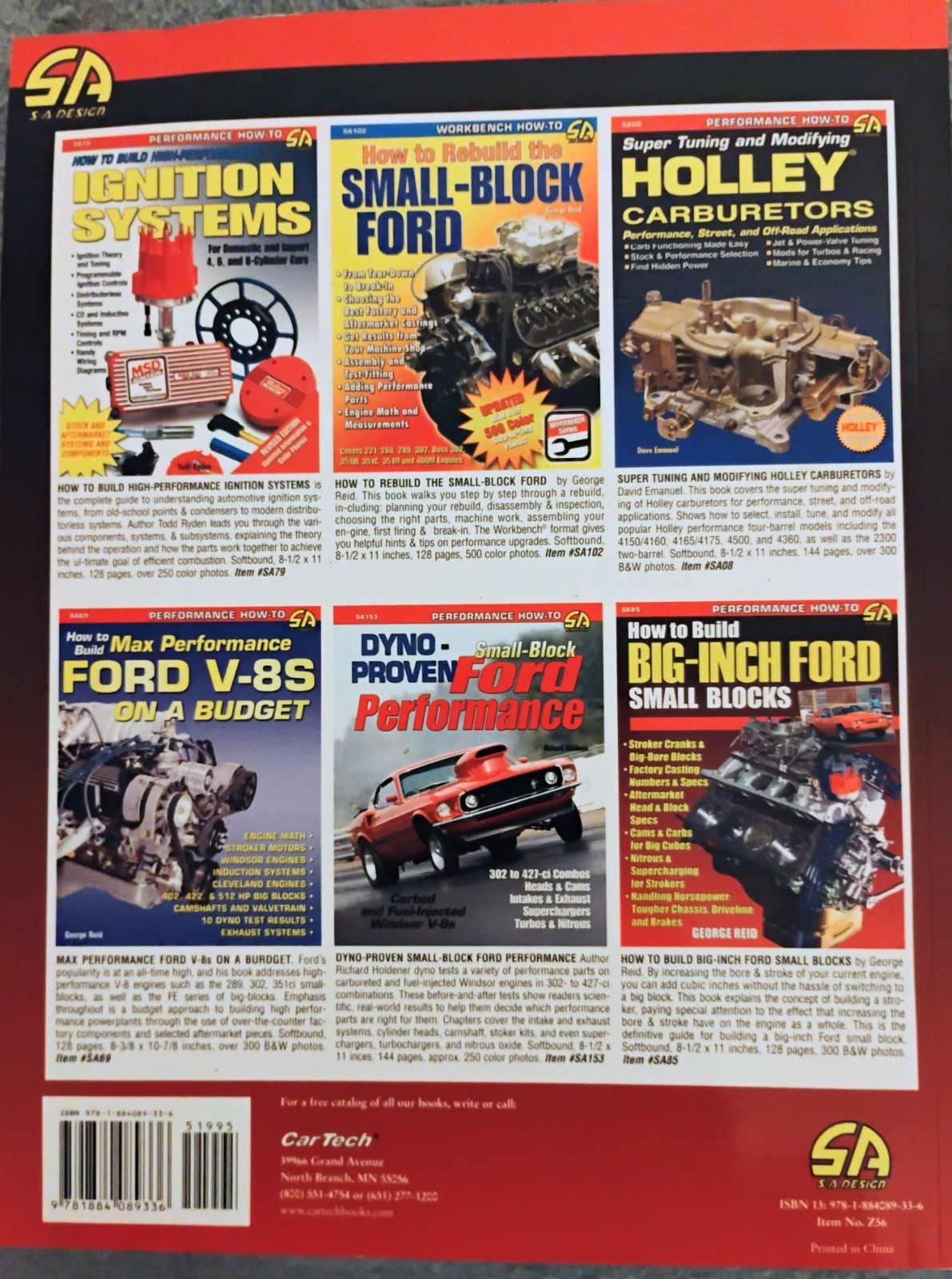 High Performance FORD Engine Parts Interchange George Reid CarTech SA Design