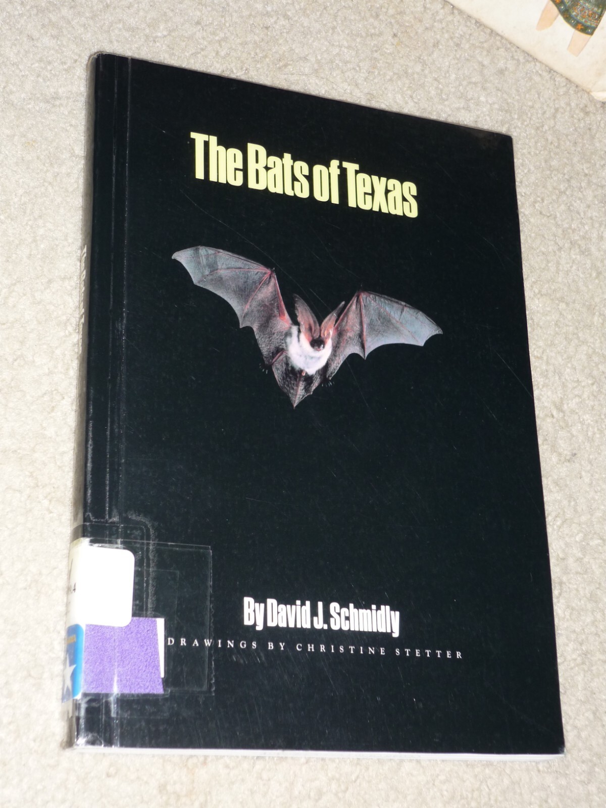The Bats of Texas w/ Photos by David Schmidly, Texas A&M Press, Ex-Library