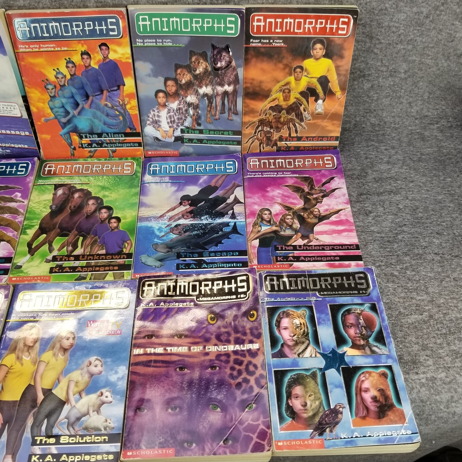 ✅Lot Of 15 | 13-Animorphs by K.A. Applegate+ 2-Megamorphs PB Chapter Book Series