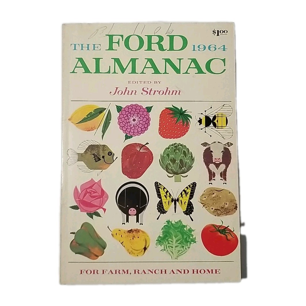 Vintage 1964 THE FORD ALMANAC For Farm Ranch And Home Golden Press