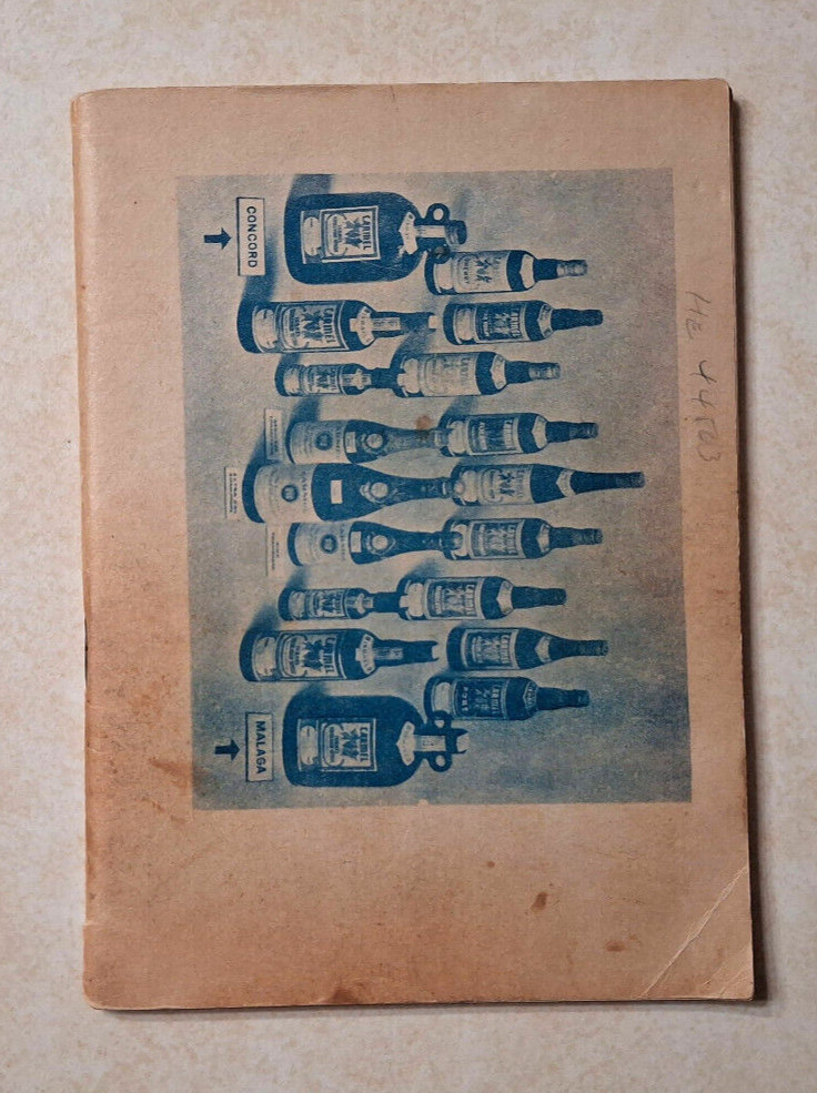 Hagaddah For Passover Israel Carmel Wine Catalog Vintage 1950s Judaism Judaica
