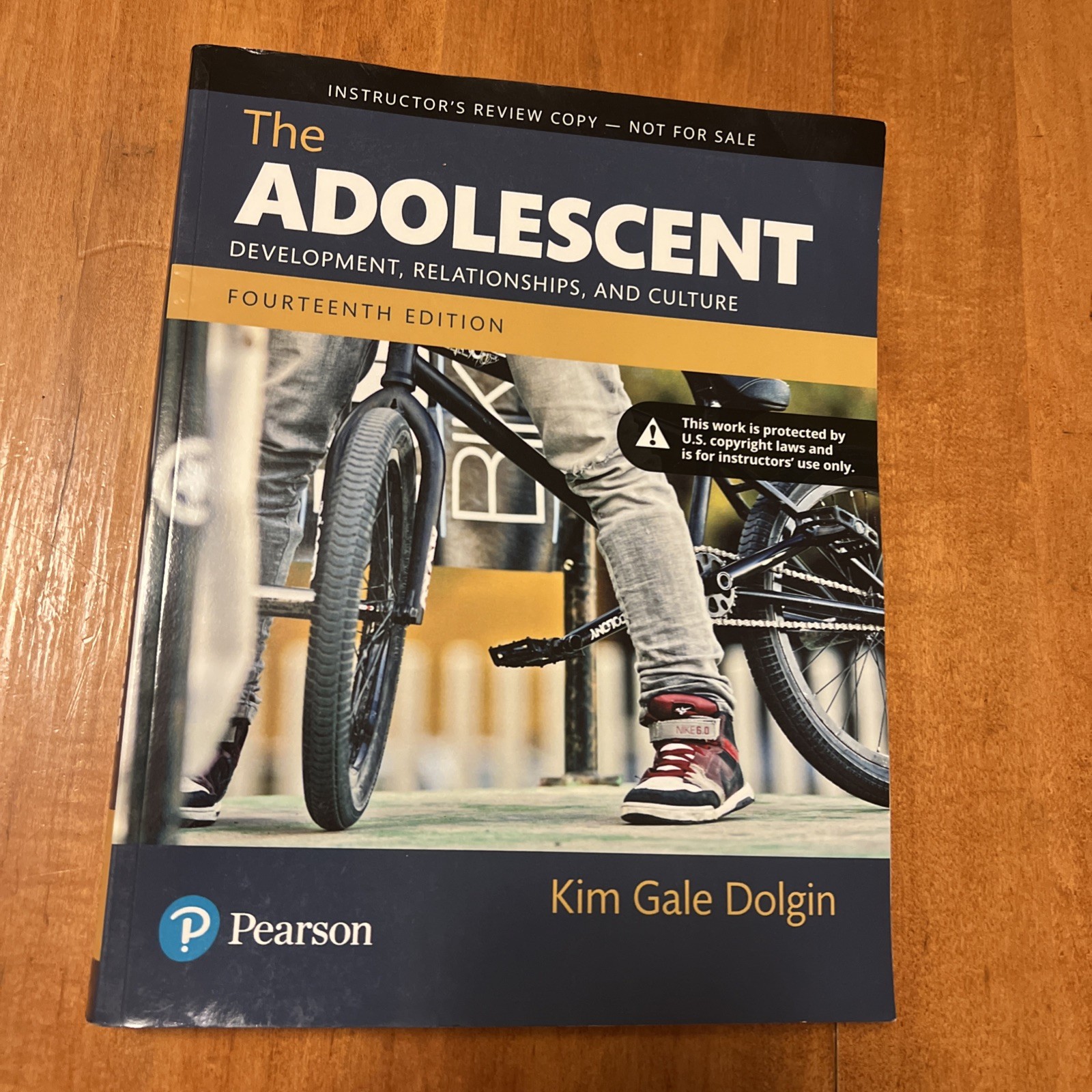 The Adolescent: Develop,by Dolgin Kim G. (Instructore’s Review Copy) Paperback