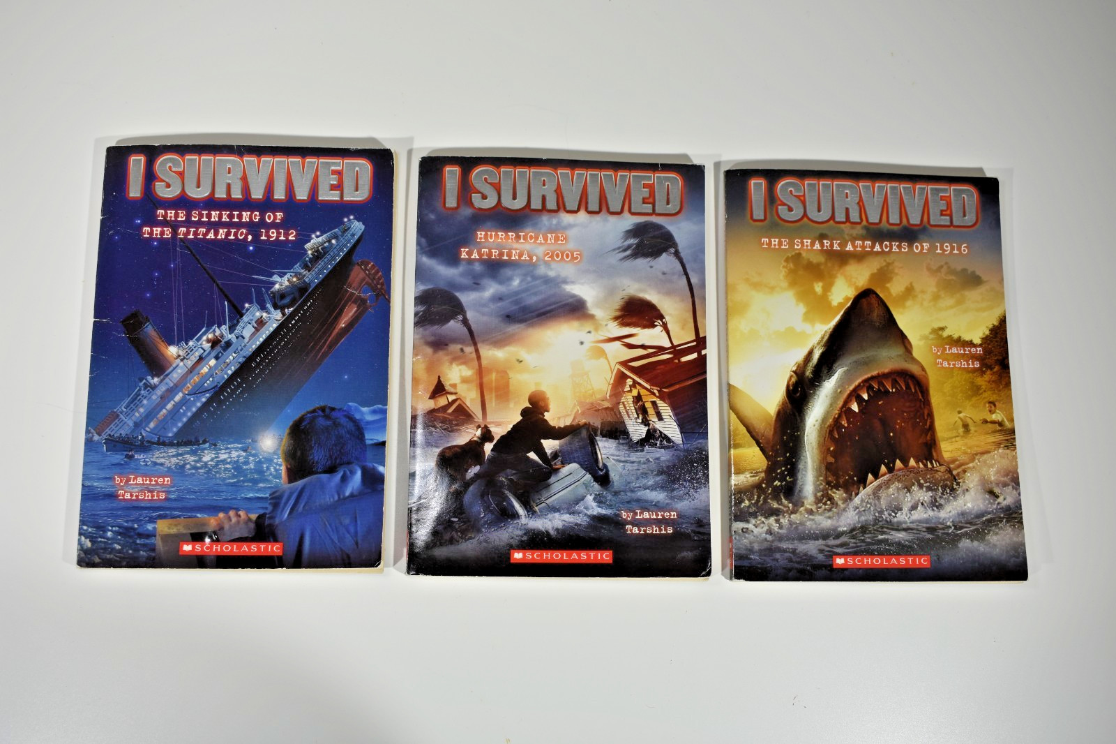 Lauren Tarshis “I Survived” Chapter Book Series Paperback – Gently Read Lot Of 9