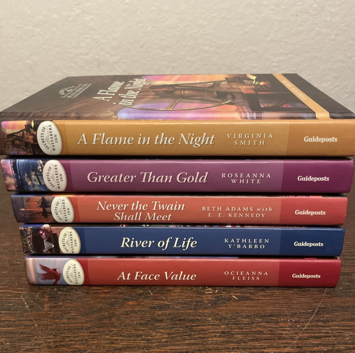 Lot of 5 Secrets of Wayfarers Inn Hardcover Books Fiction Various Authors