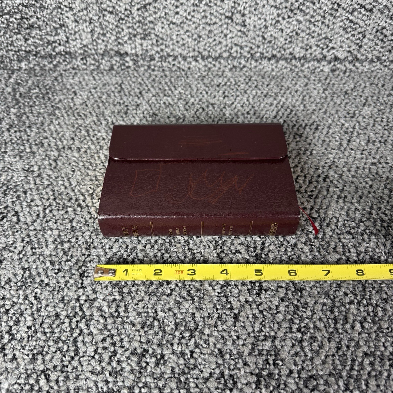 KJV Holy Bible Hendrickson Reference Edition Burgundy Bonded Leather Magnetic