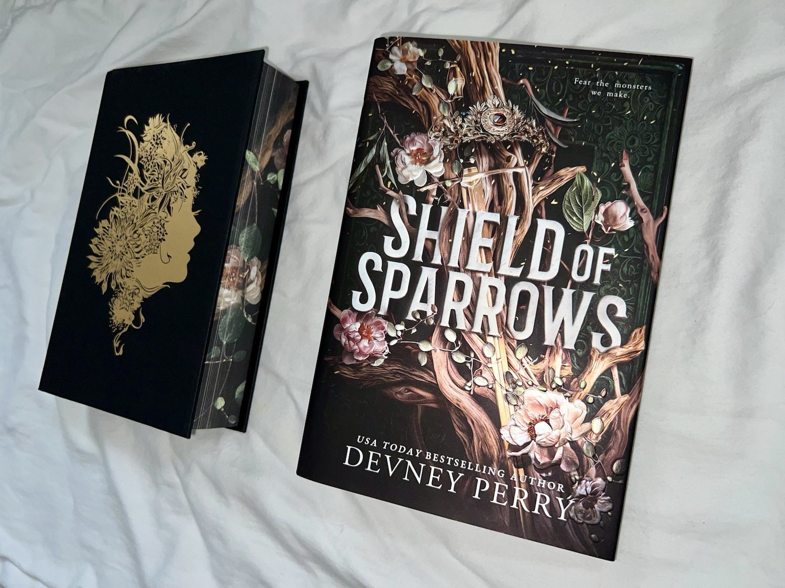 NEW Shield of Sparrows Devney Perry Sprayed Edges Deluxe Edition Hardcover