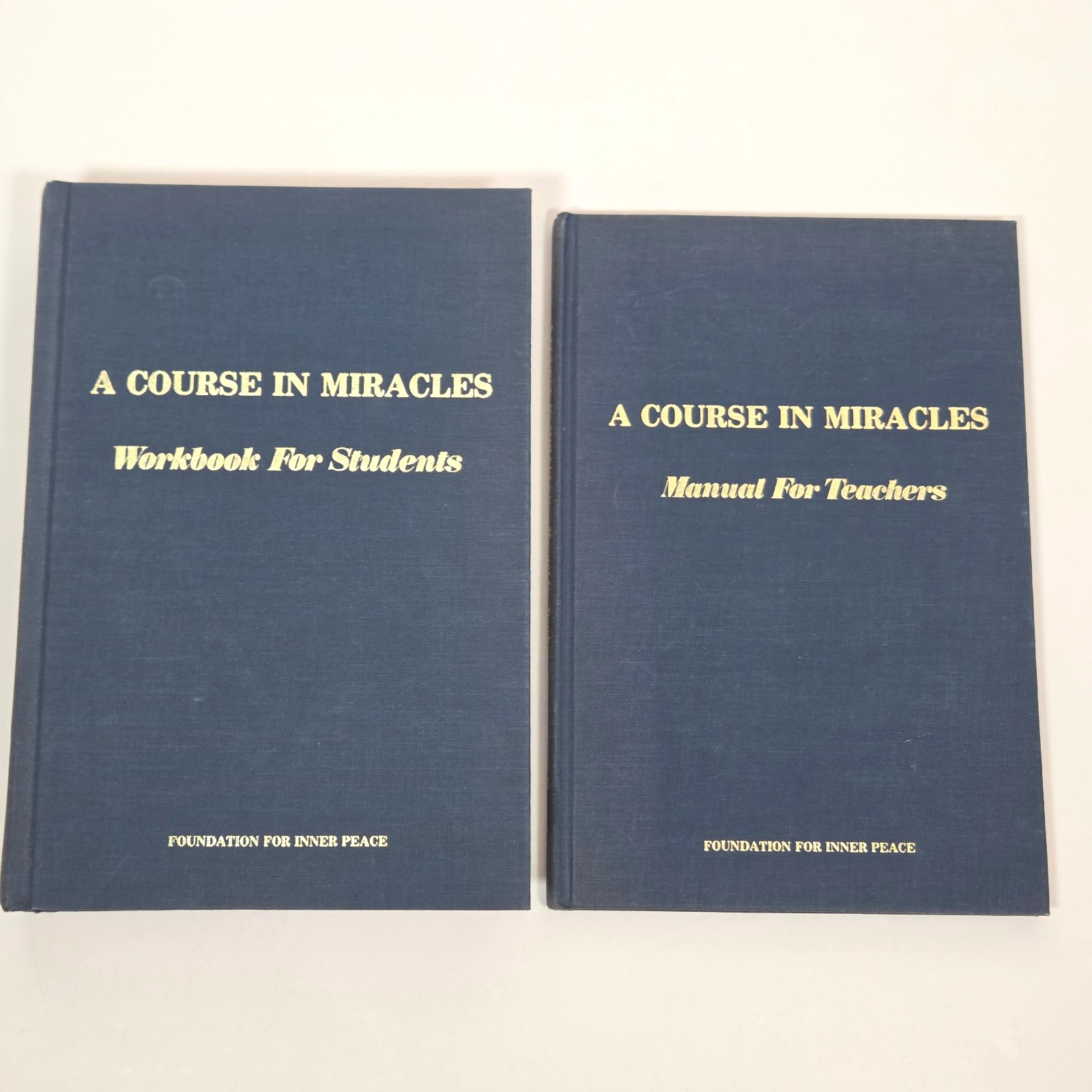 1975 Course In Miracles Rare 1st Ed 3 Vol HC Set Esoteric Channeled Mysticism