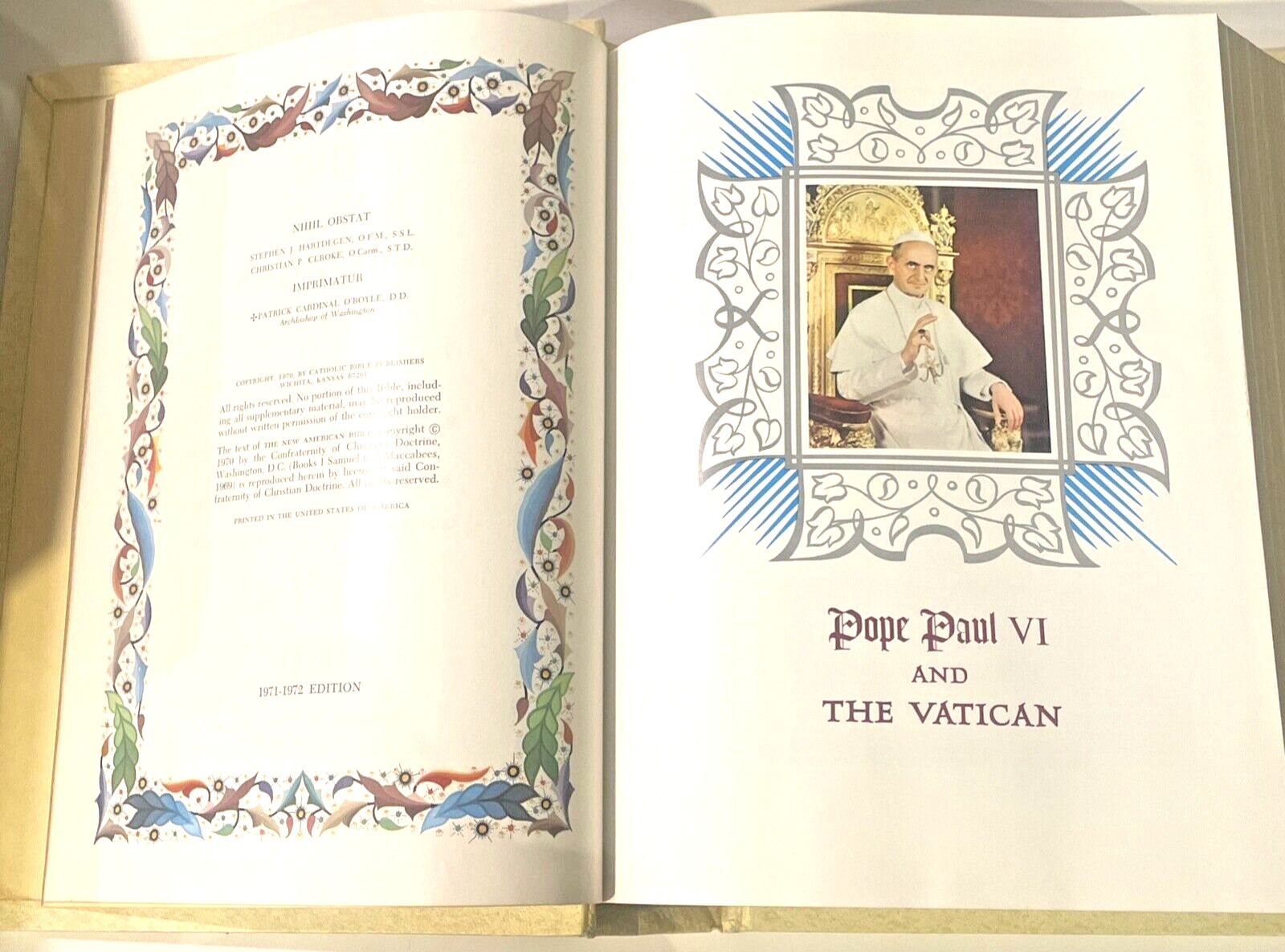 Fireside Family Edition Catholic Holy Bible King James Red Letter Edition 12 In.