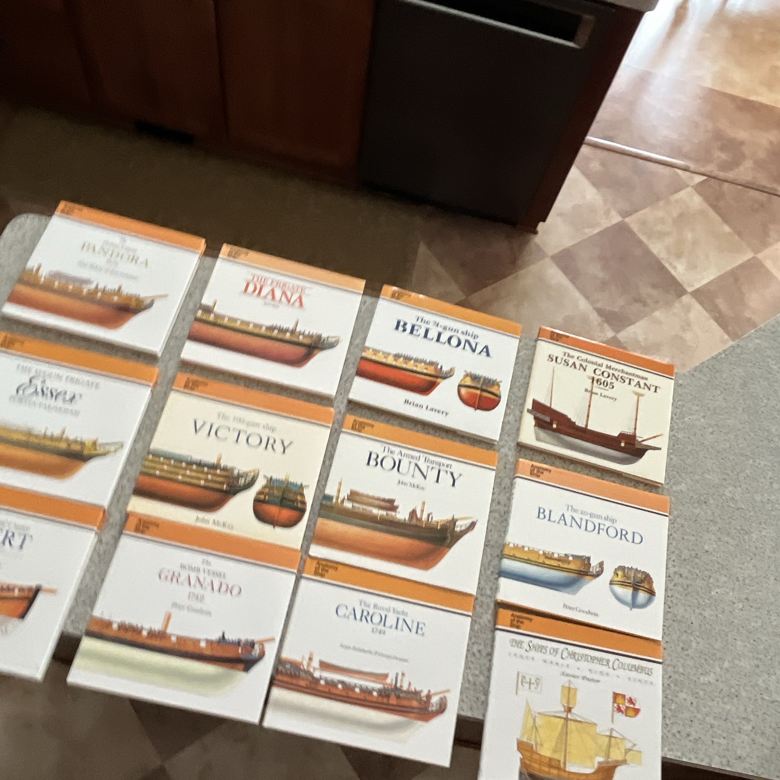 Anatomy of the Ship (Lot of 12) Essex, Diana, Christopher Columbus, Caroline etc