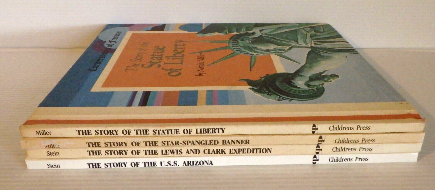 Cornerstones of Freedom -4 HB Books – Liberty Star-Spangled Lewis & Clark USS AZ