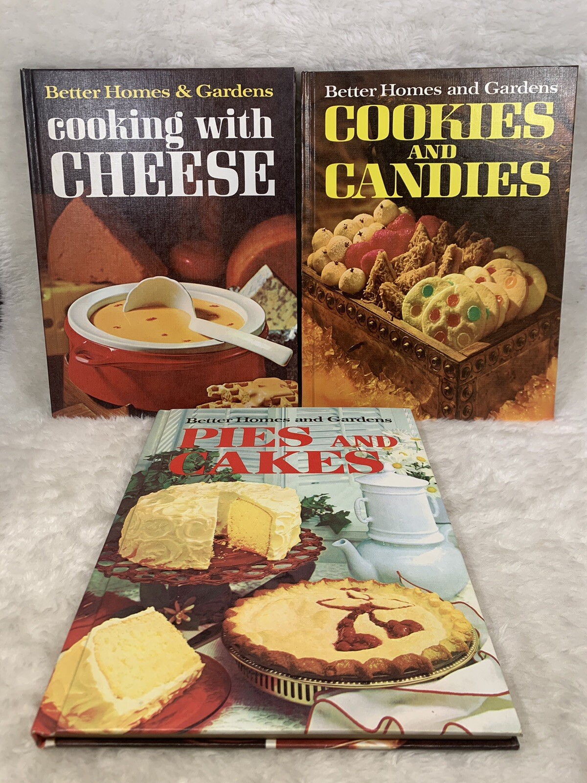 Better Homes & Garden Cookbooks 1960’s Vintage Lot of 3 Cheese Pies Cookies