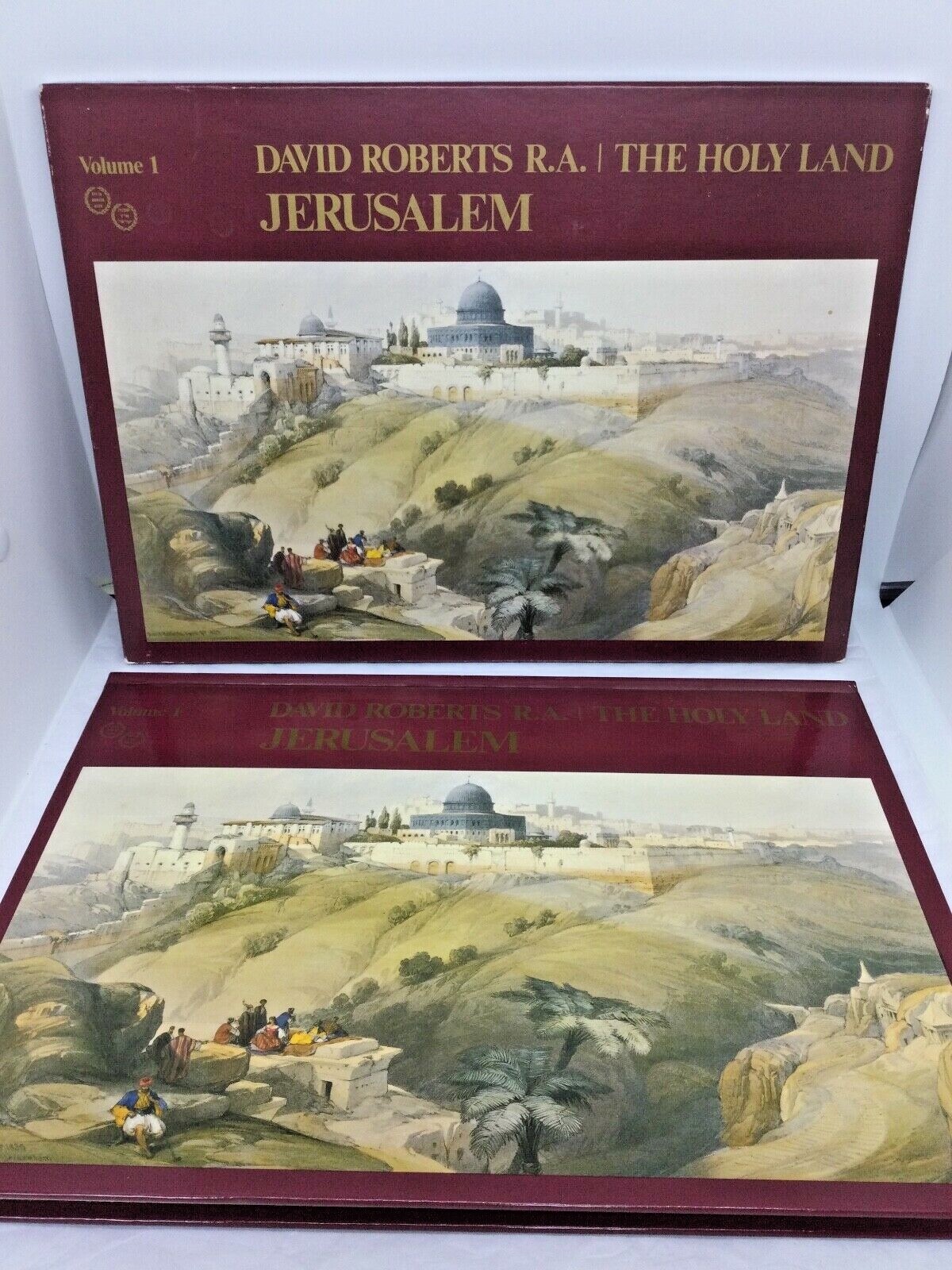 ©1982 DAVID ROBERTS R.A. THE HOLY LAND JERUSALEM Terra Santa Arts Israel Judaica