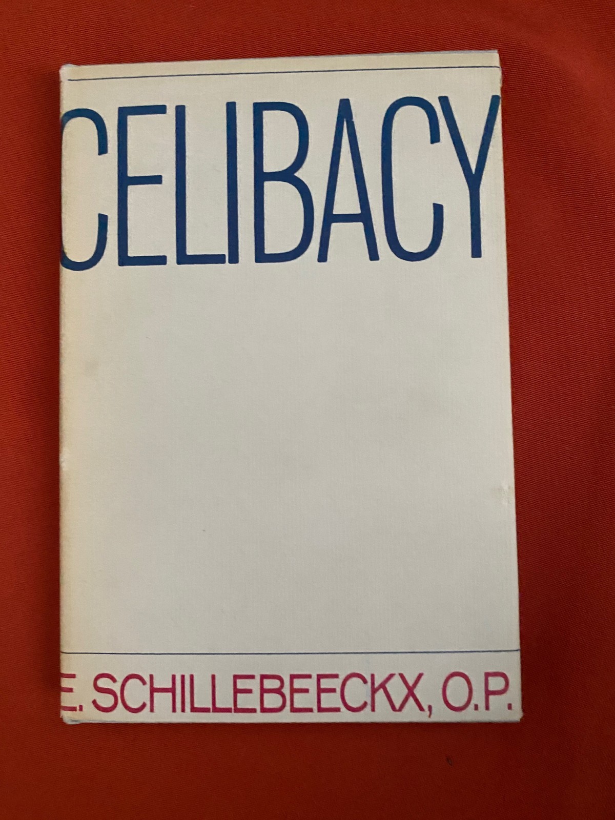 Celibacy by Edward Schillebeeckx, OP (1968) – Sheed & Ward hbk. w/DJ