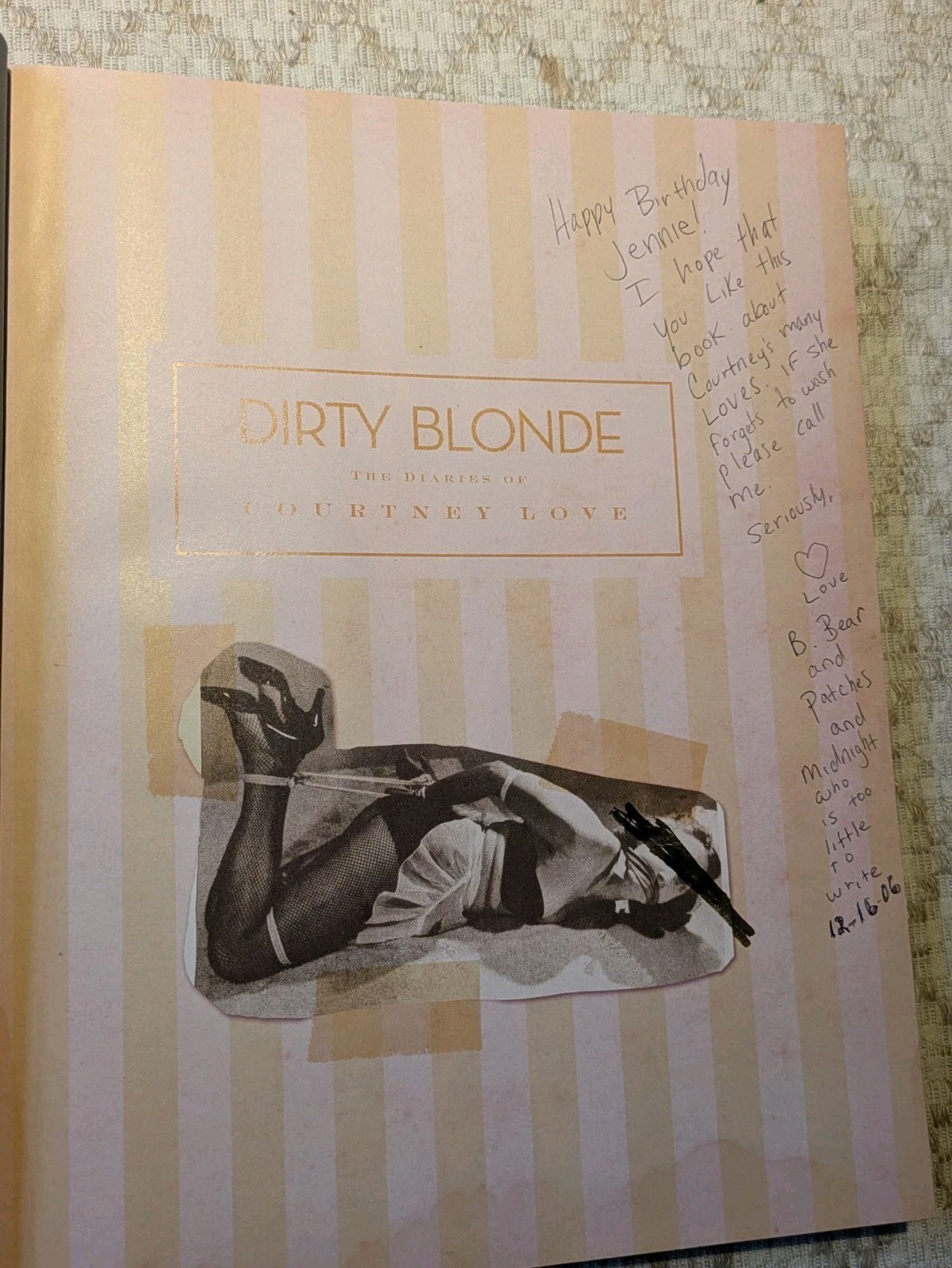 Dirty Blonde: The Diaries of Courtney Love , by Love Courtney 1st Ed 1st Print